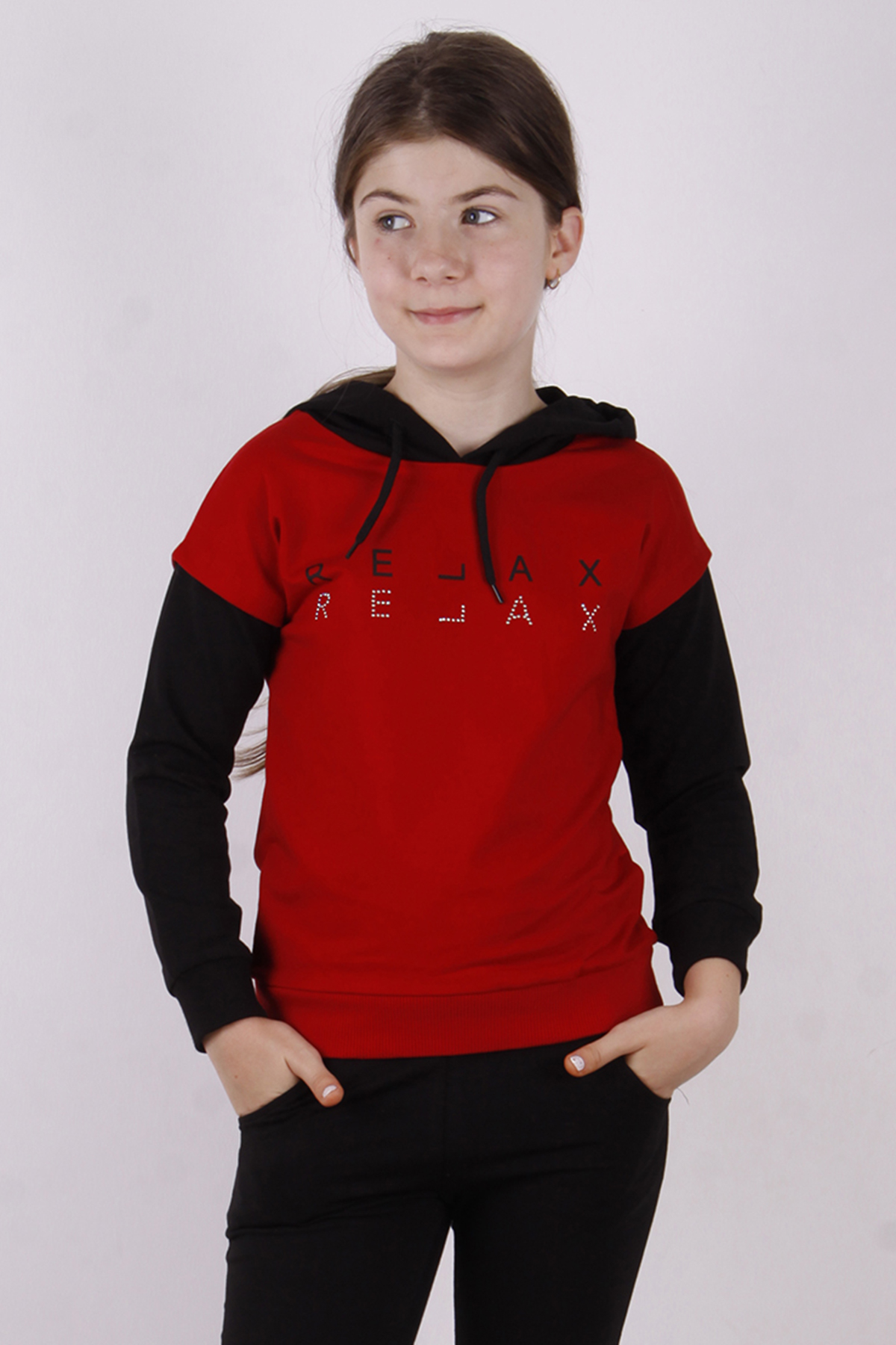 Toontoy Kız Çocuk Relax Baskılı Sweatshirt