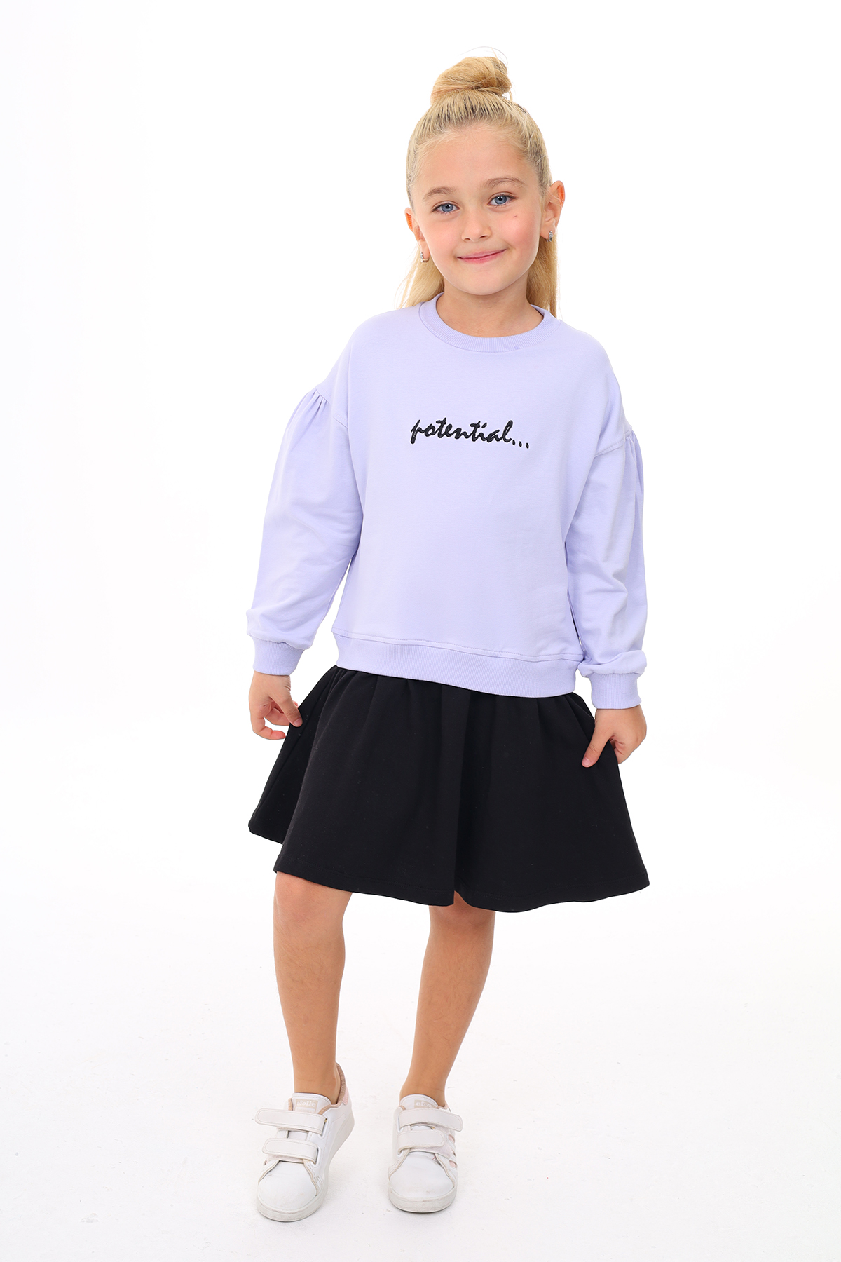 Toontoy Kız Çocuk Okul Sweatshirt