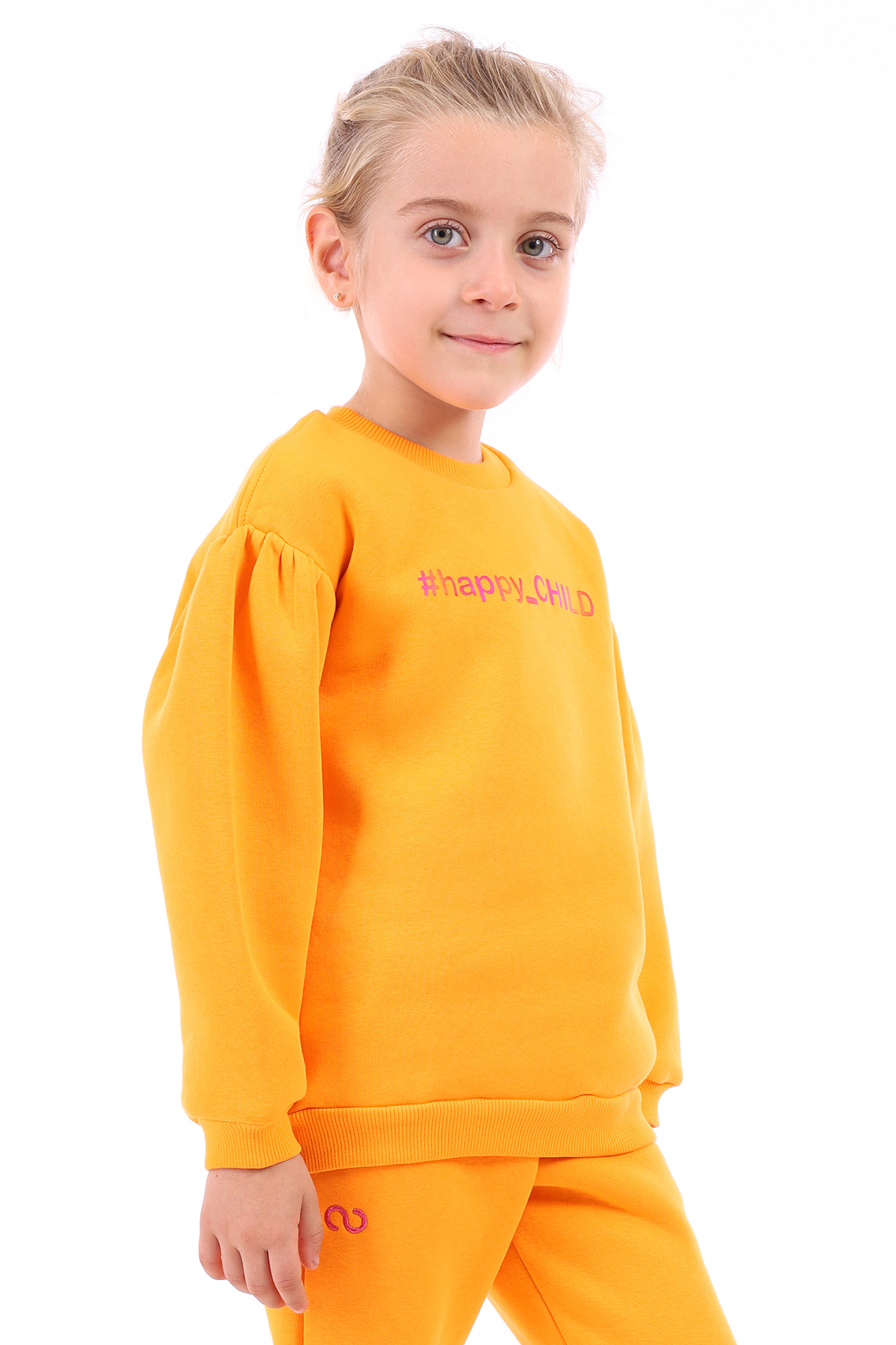 Toontoy Kız Çocuk Taç Baskılı Sweatshirt