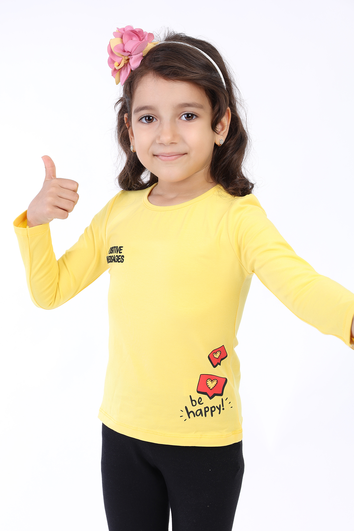 Toontoy Kız Çocuk Baskılı Tişört