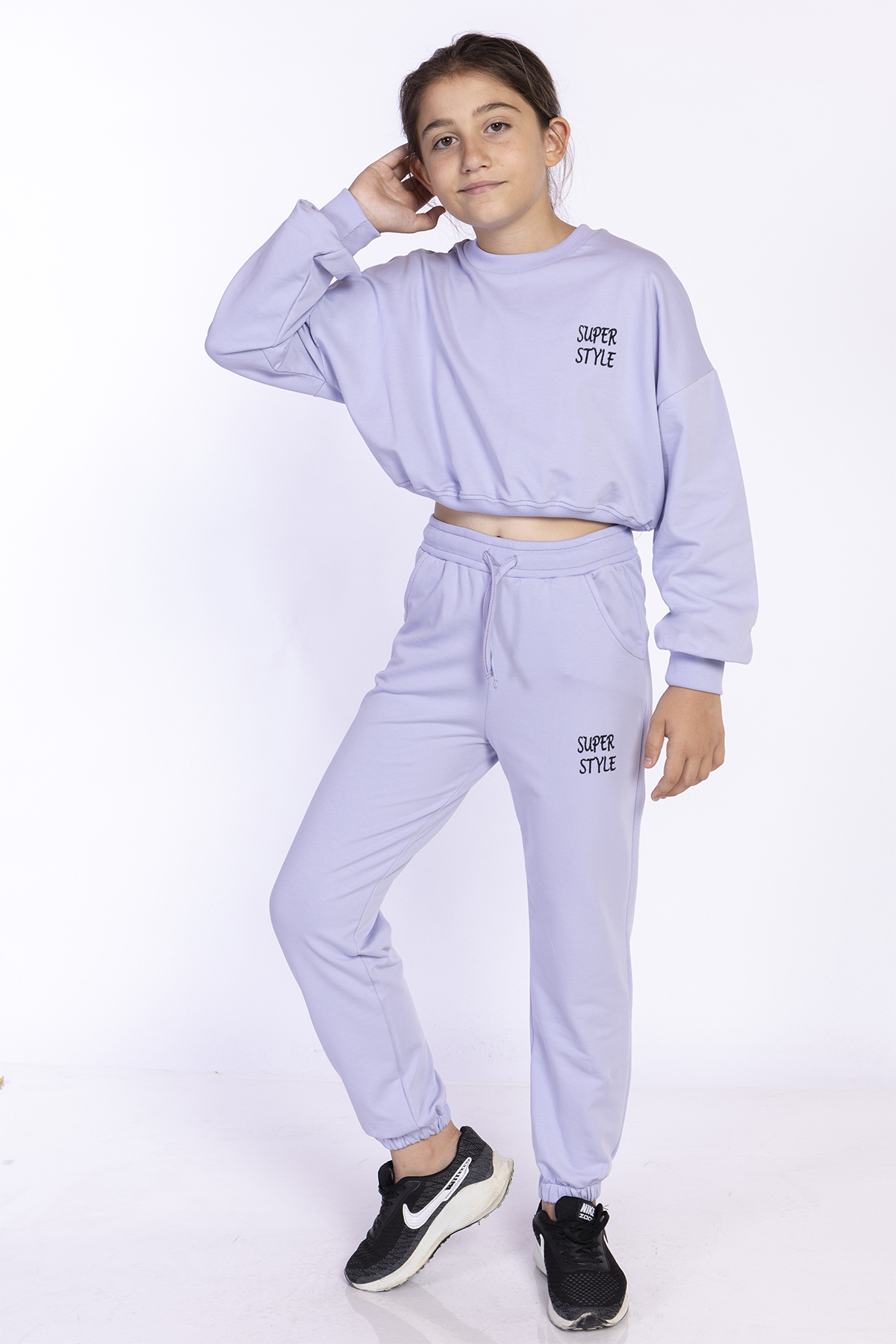 Toontoy  Kız Çocuk Nakışlı Eşofman Takımı