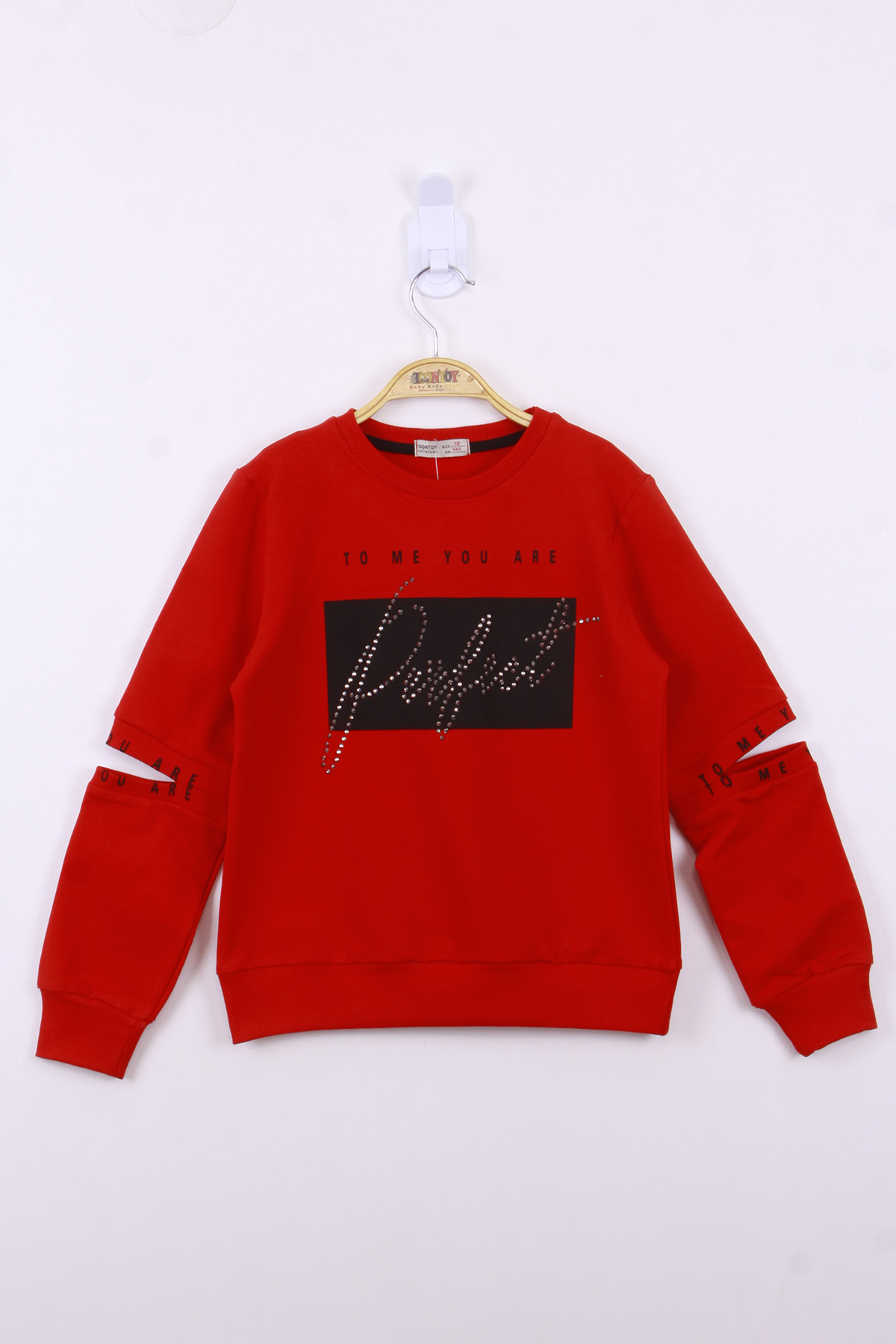 Toontoy Kız Çocuk Perfect Taş İşlemeli Sweatshirt