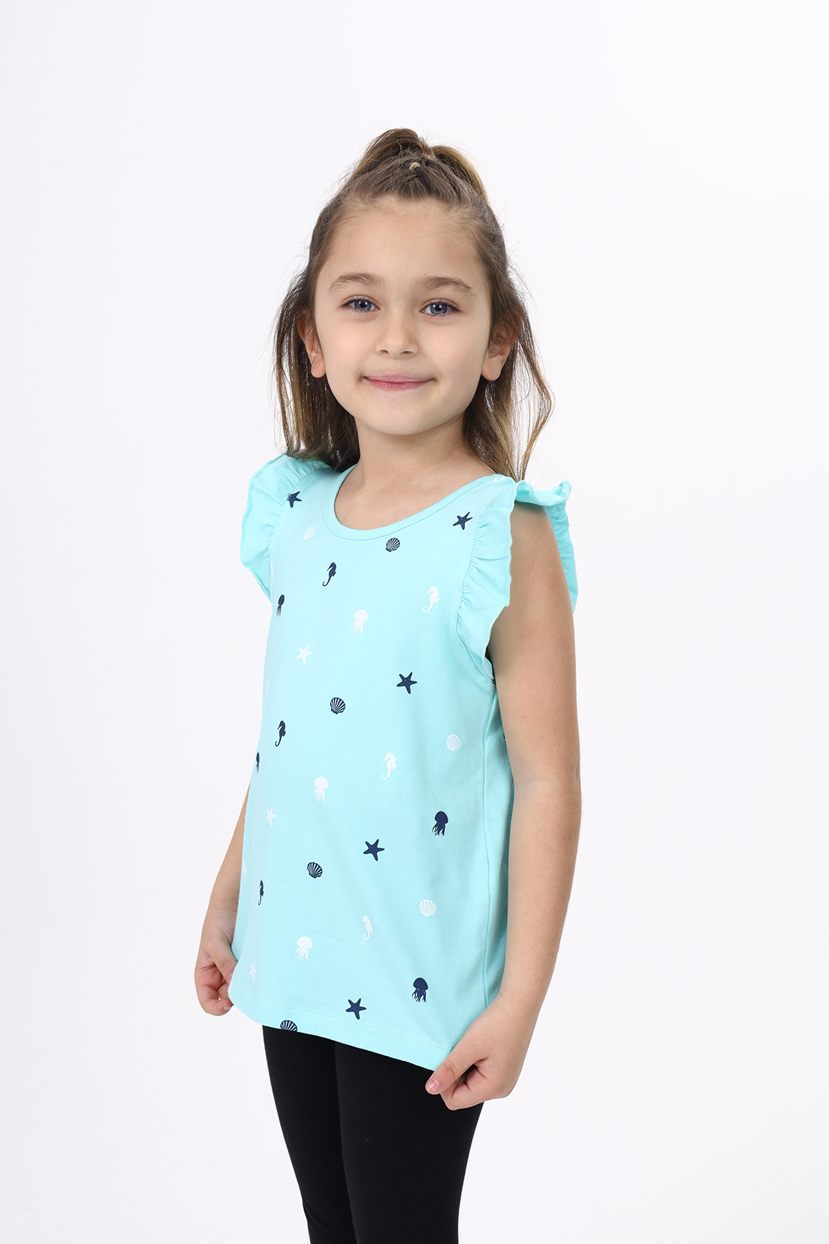 Toontoy  Kiz Çocuk Baskili Atlet