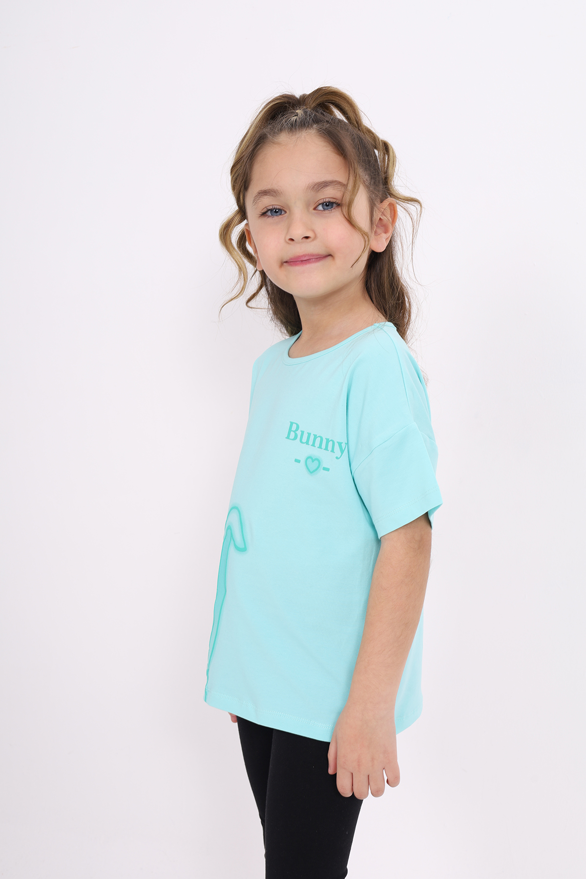 Toontoy Kız Çocuk Bunny Baskılı Tişört