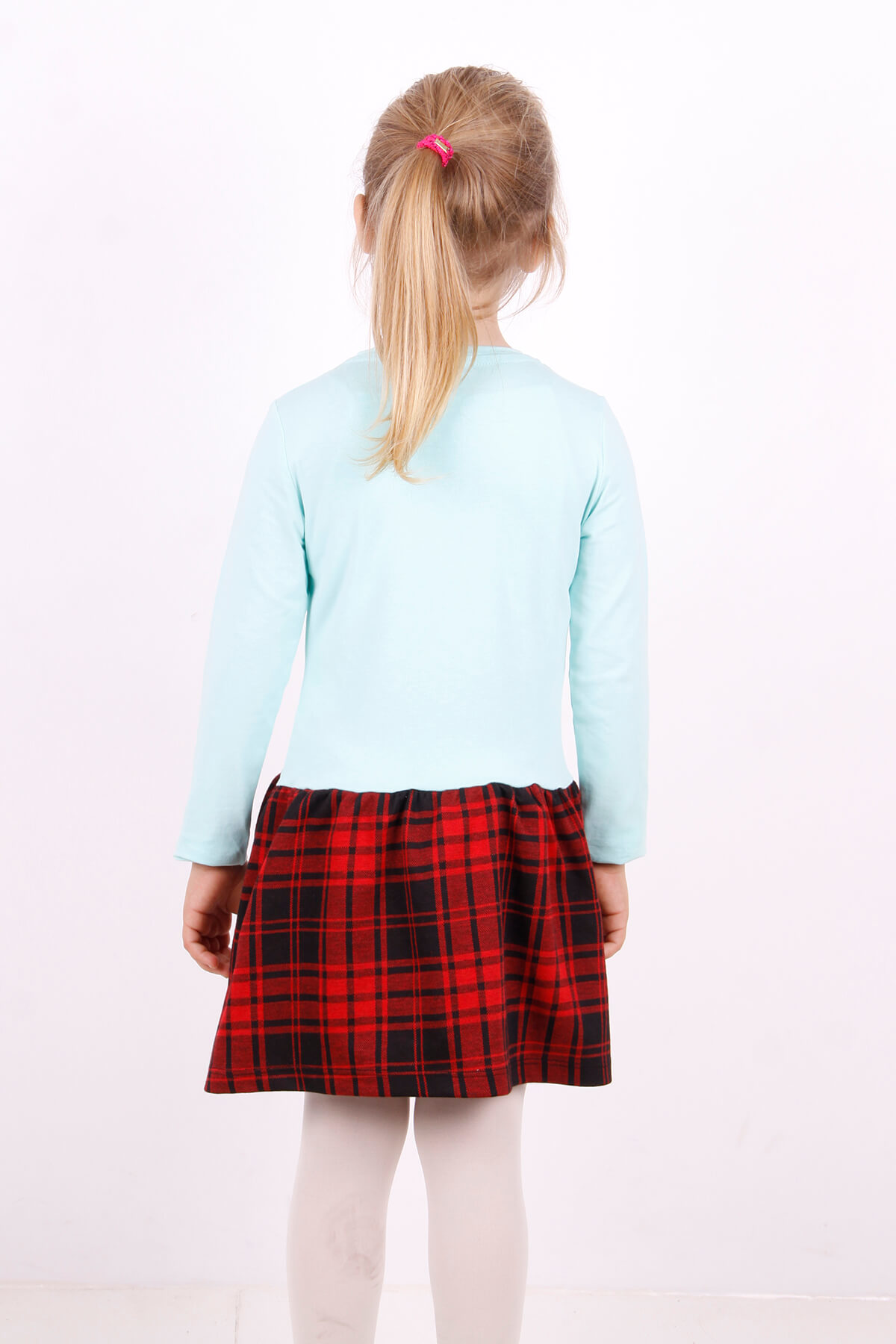 Toontoy Kız Çocuk Cool Yazı Nakışlı Elbise