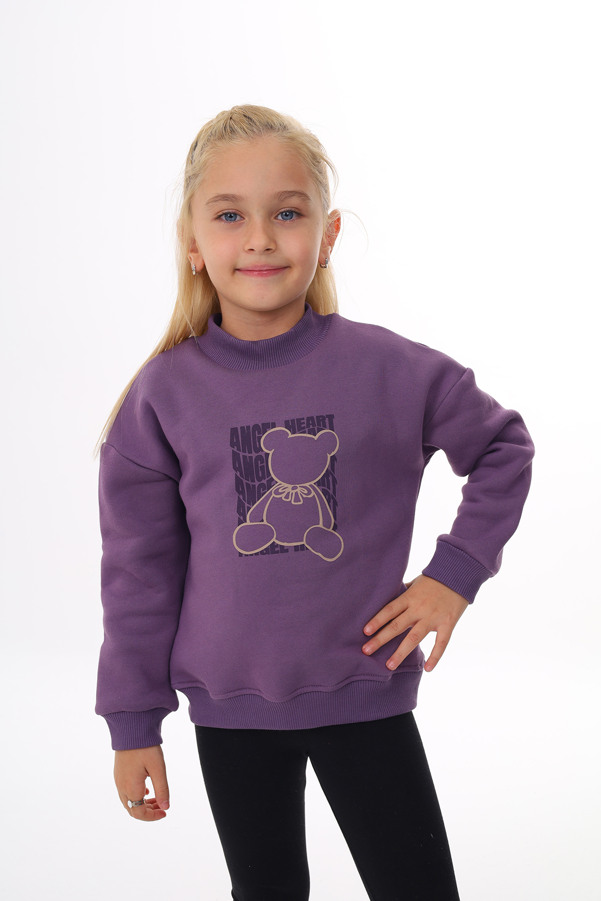 Toontoy Kız Çocuk Baskılı Sweatshirt