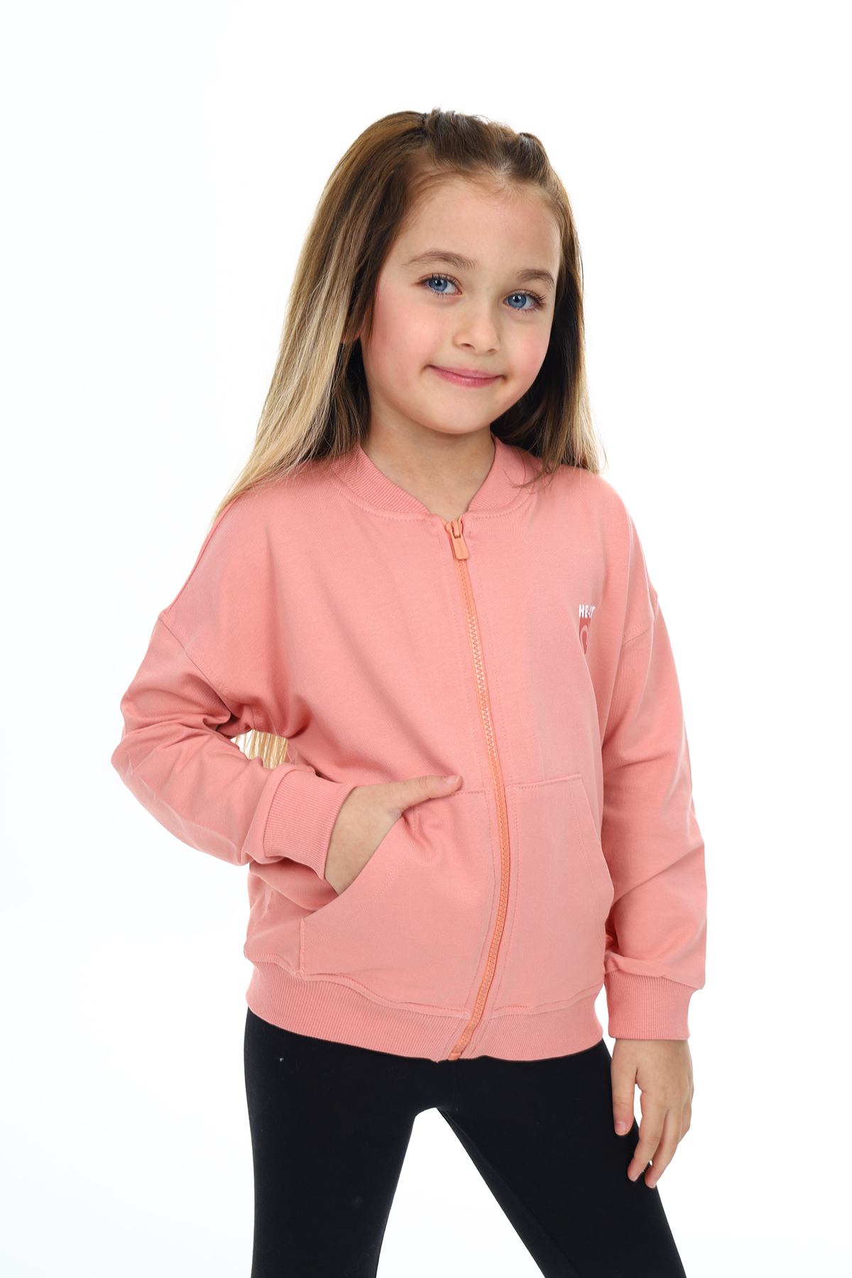 Toontoy Kız Çocuk Baskılı Hırka