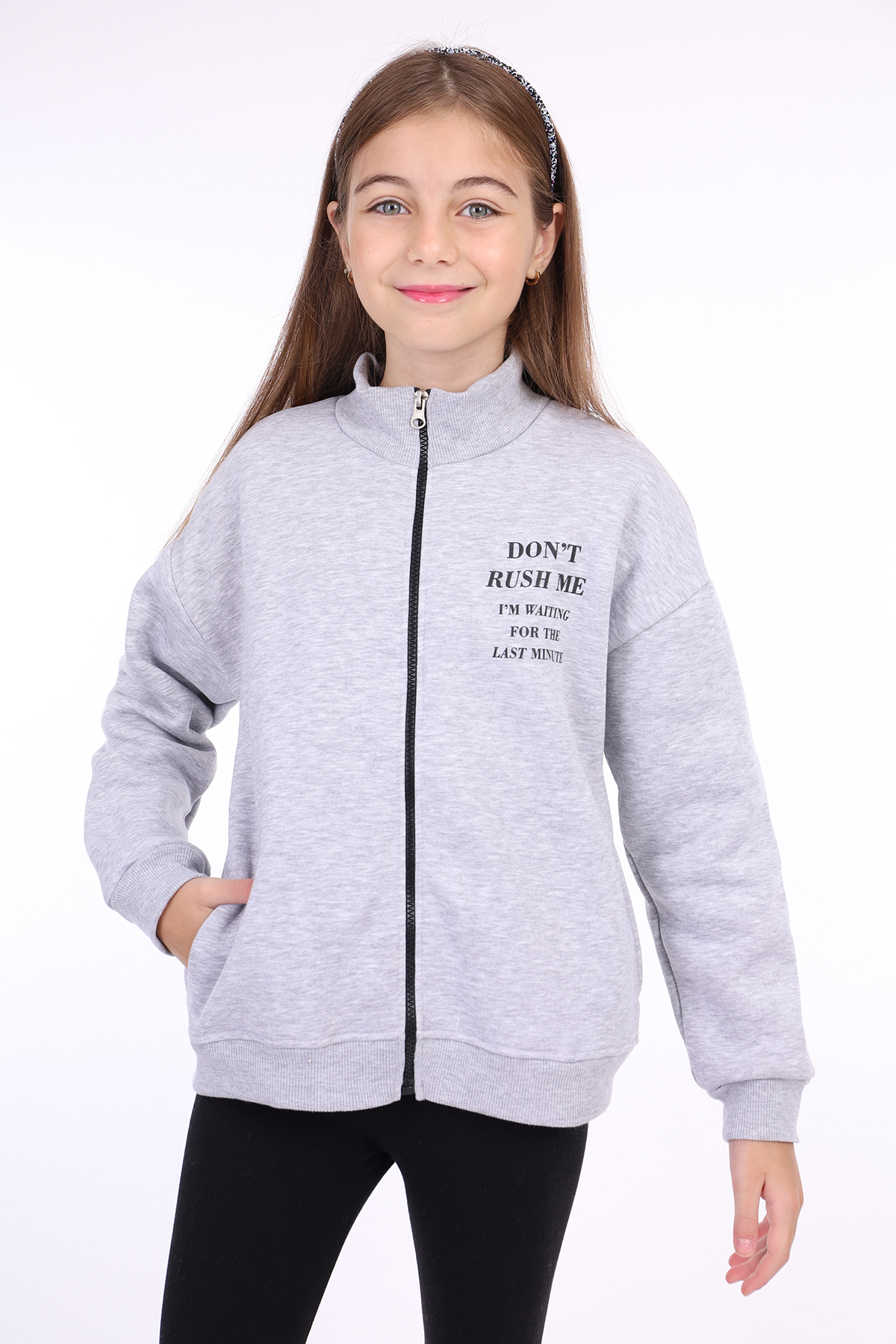 Toontoy Kız Çocuk Baskılı Hırka