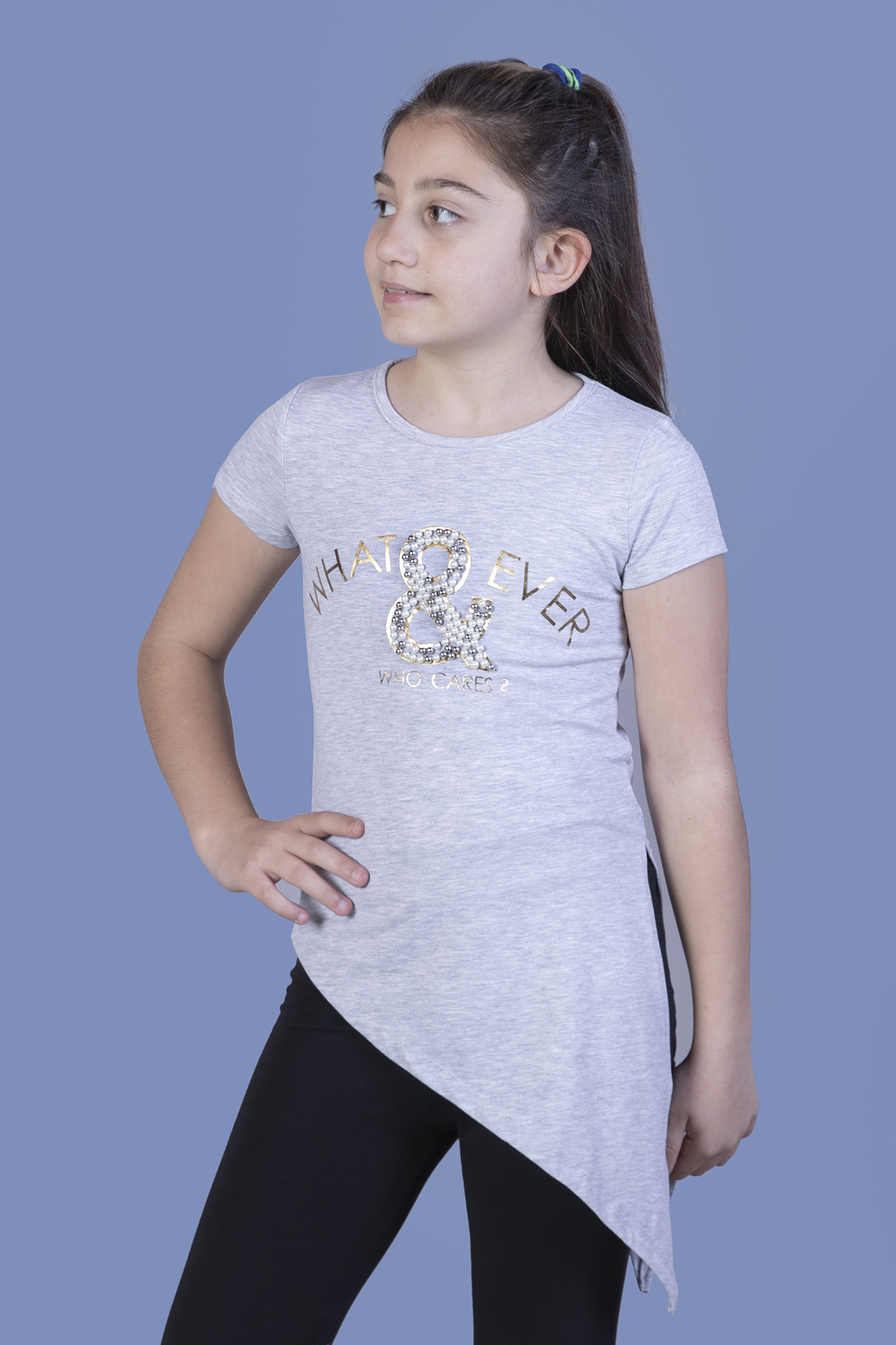 Toontoy Kız Çocuk T-Shirt What Baskı