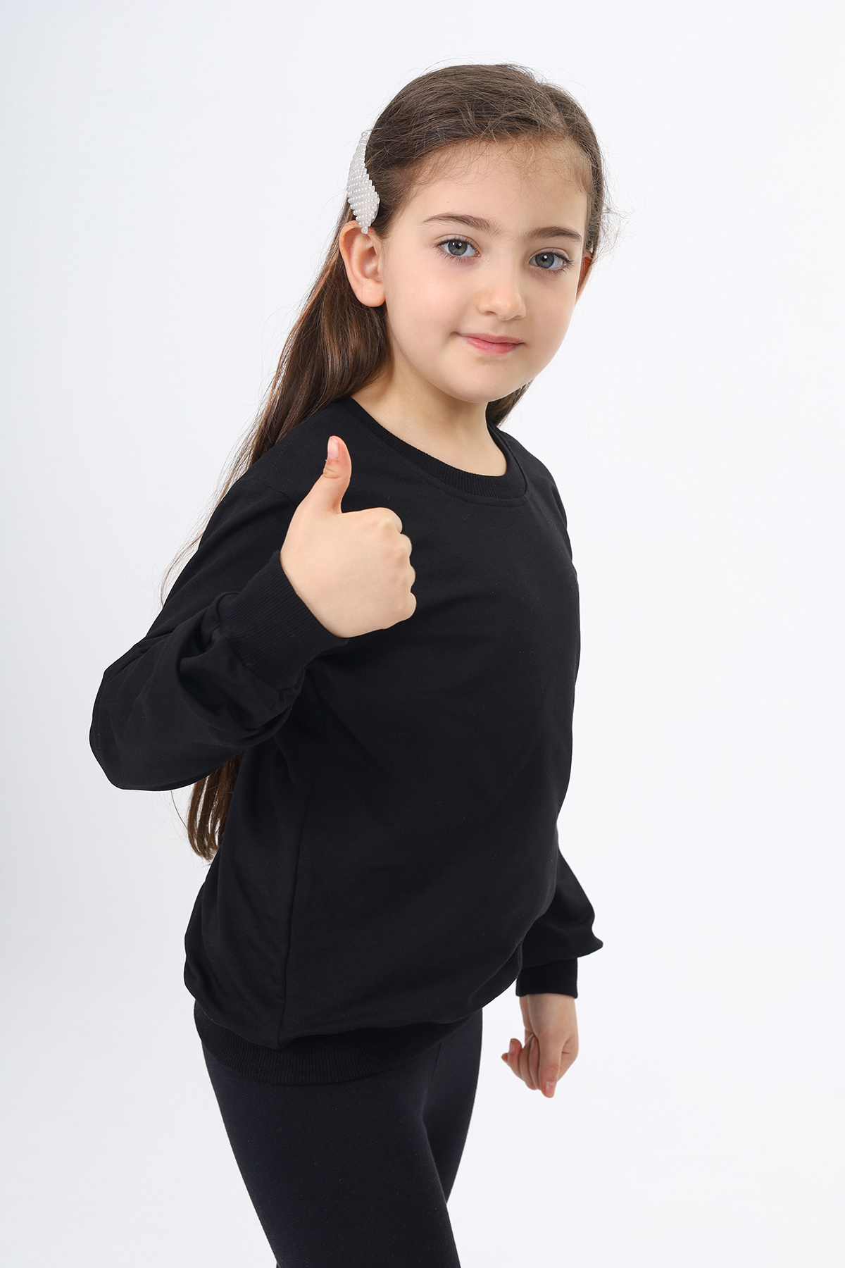 Toontoy Kız Çocuk Göğüsü TN Baskılı Sweatshirt