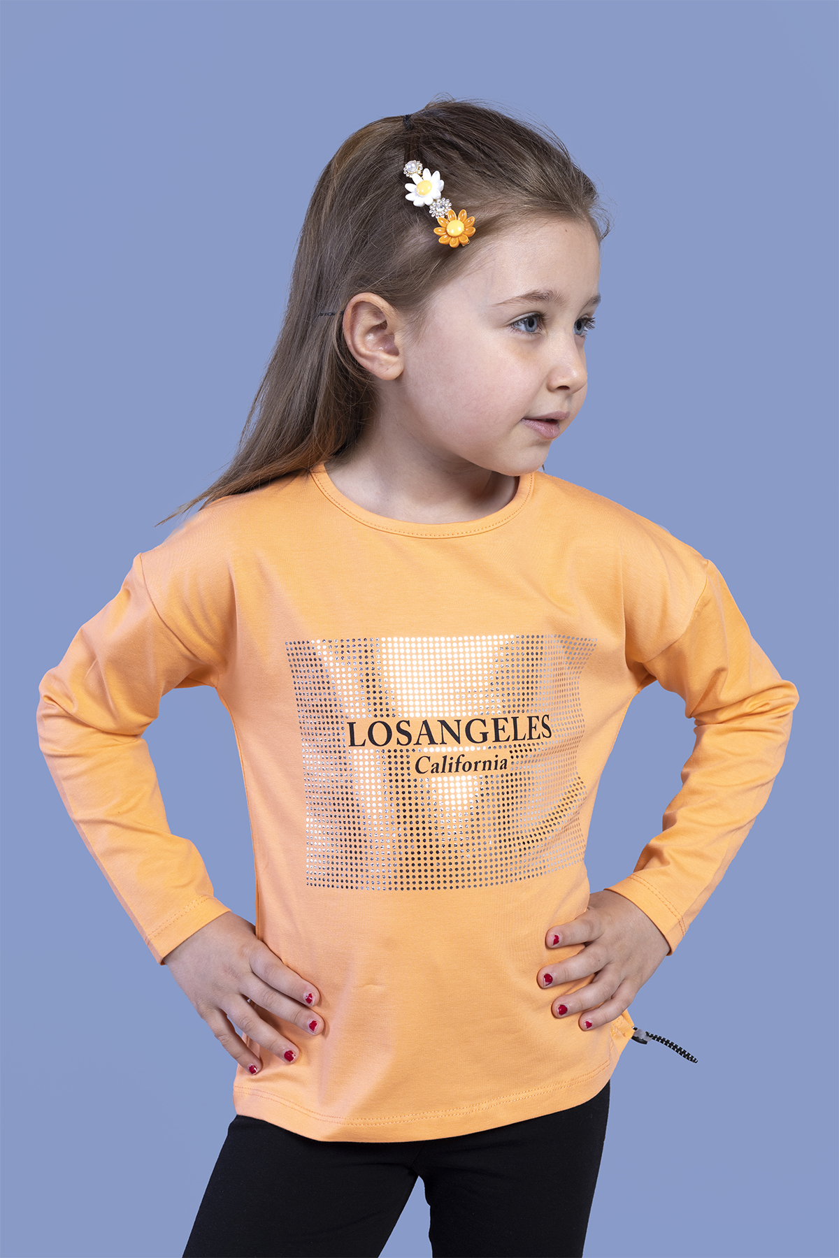 Toontoy Kız Çocuk  Losangeles Baskılı Tişört