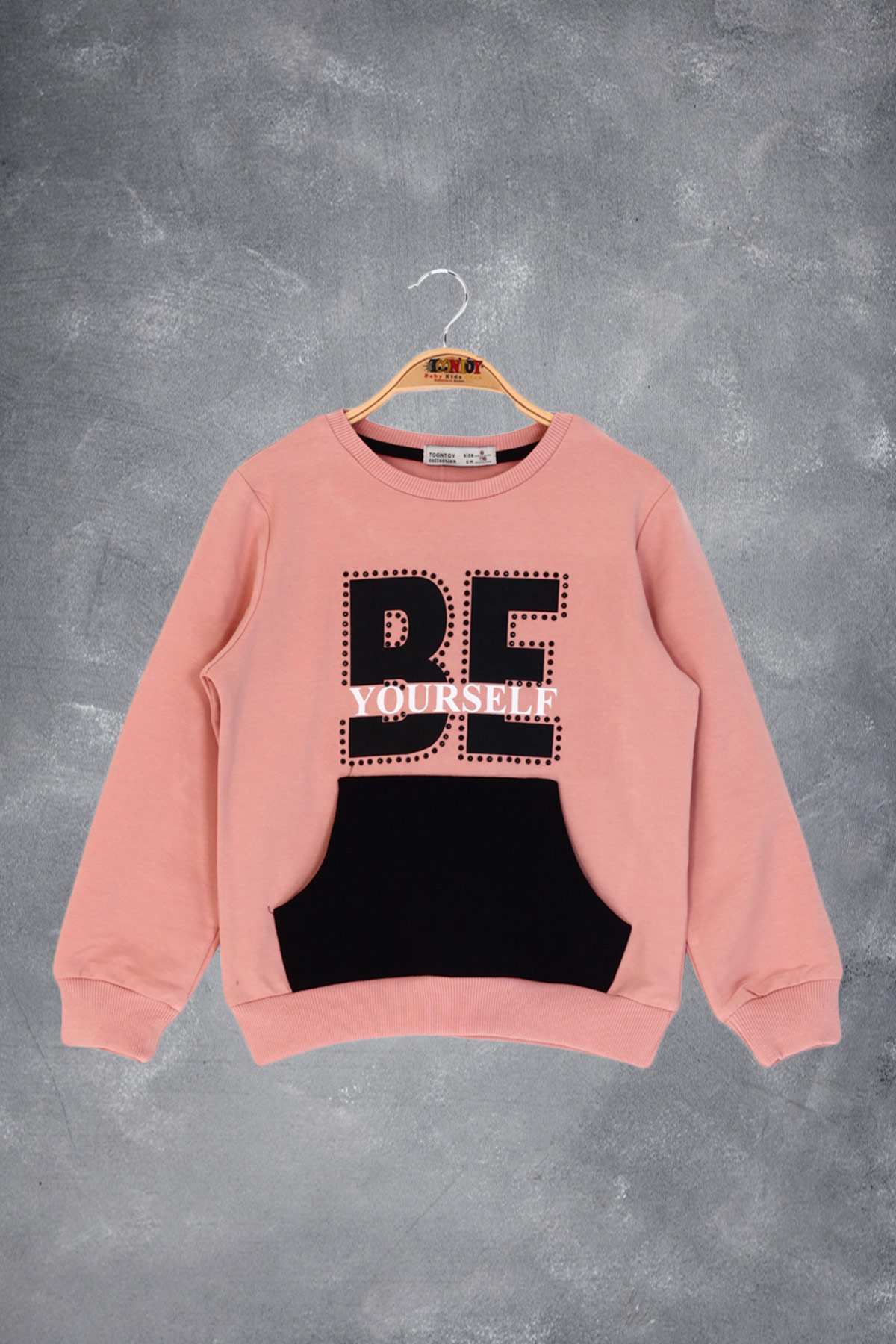 Toontoy Kız Çocuk Be Yourself Baskılı Sweatshirt