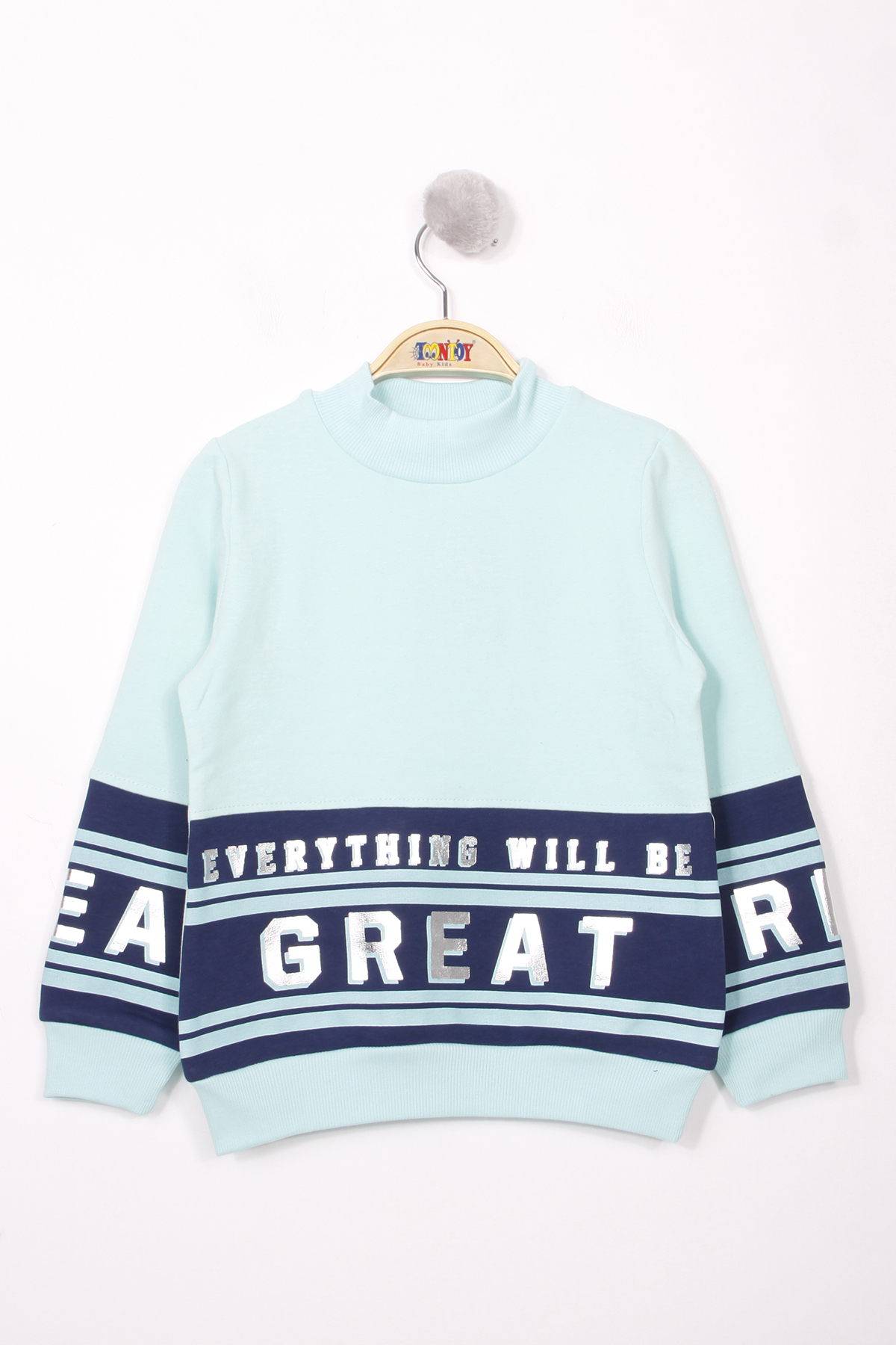 Toontoy Kız Çocuk Great Baskılı Sweatshirt