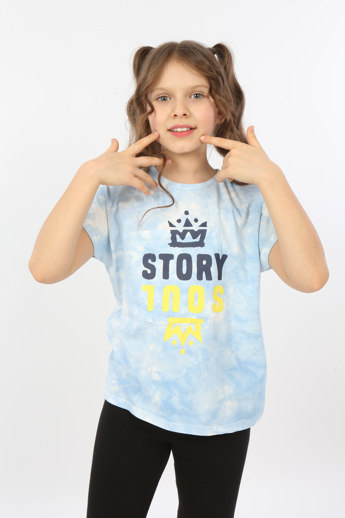 Toontoy Kız Çocuk Story Soul Baskılı Tişört