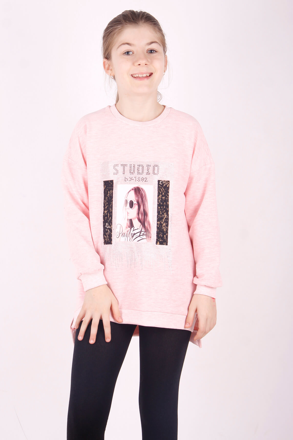 Toontoy Kız Çocuk Studio Baskılı Sweatshirt
