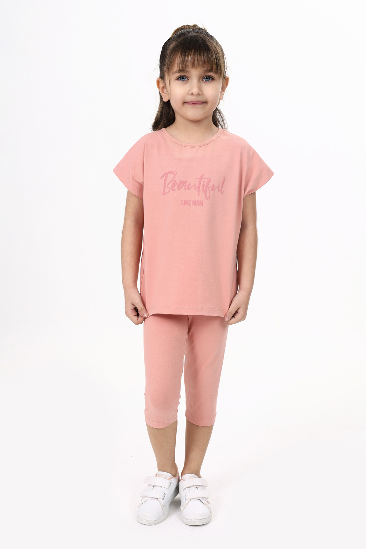 Toontoy Kız Çocuk Beautıful Baskılı Kaprili Takım