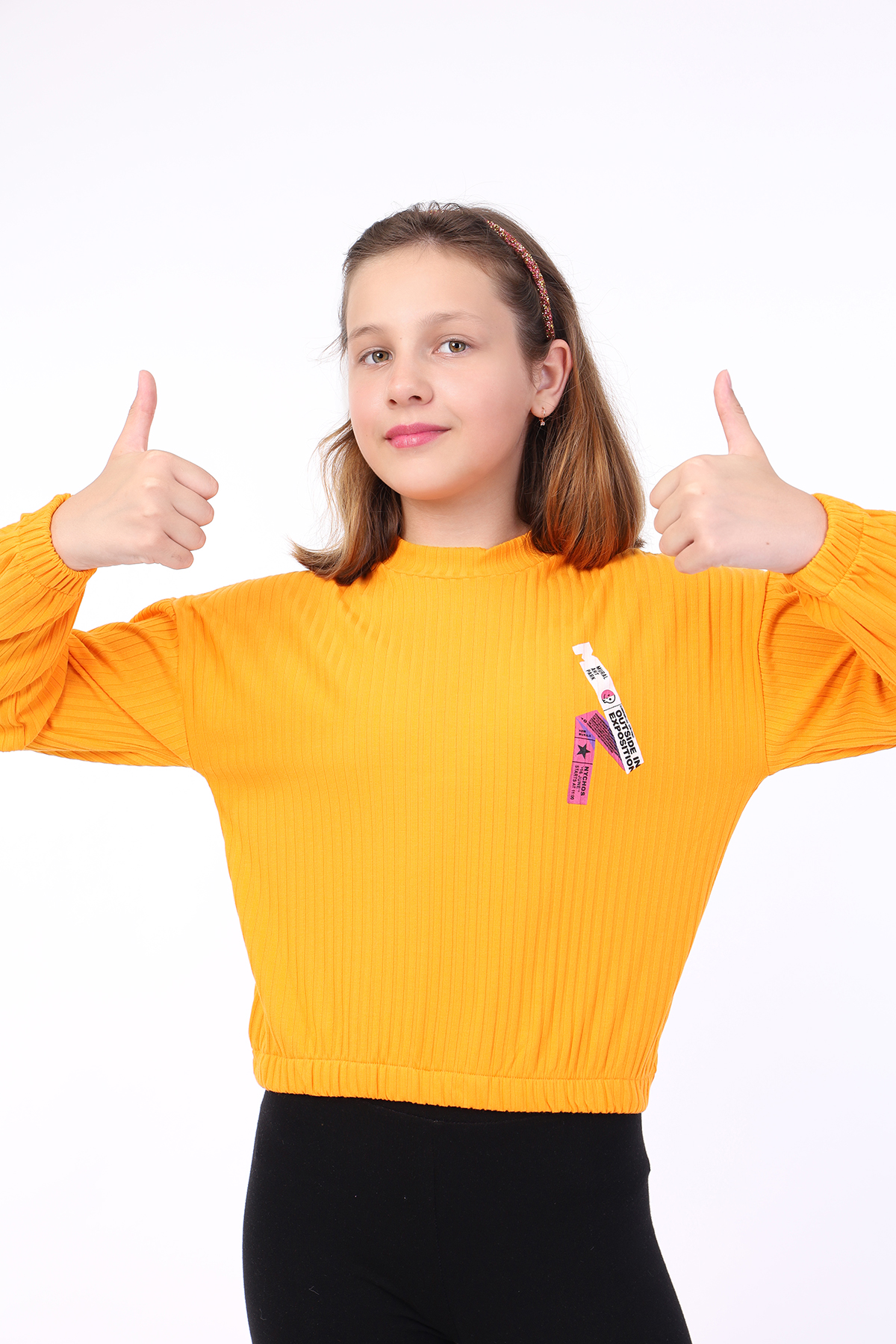 Toontoy Kız Çocuk Göğsü Cute Chamomle Baskılı Kaprili Takım