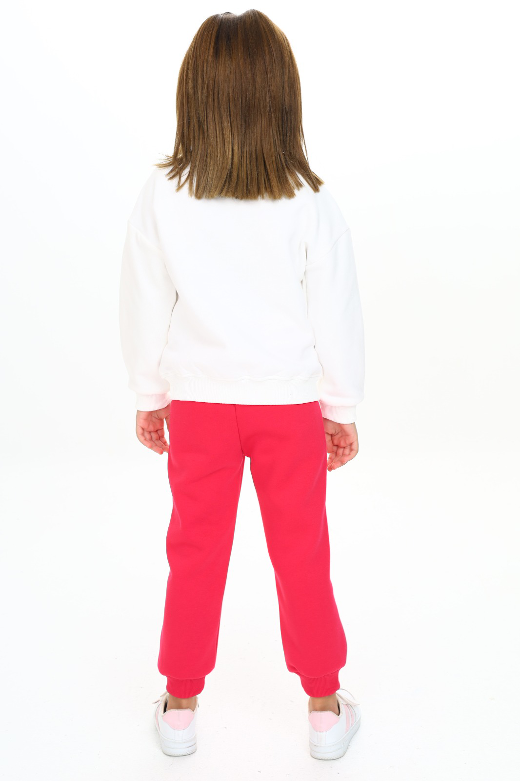 Toontoy Kız Çocuk Yarım Balıkçı Yaka Grow Baskılı Eşofman Takım