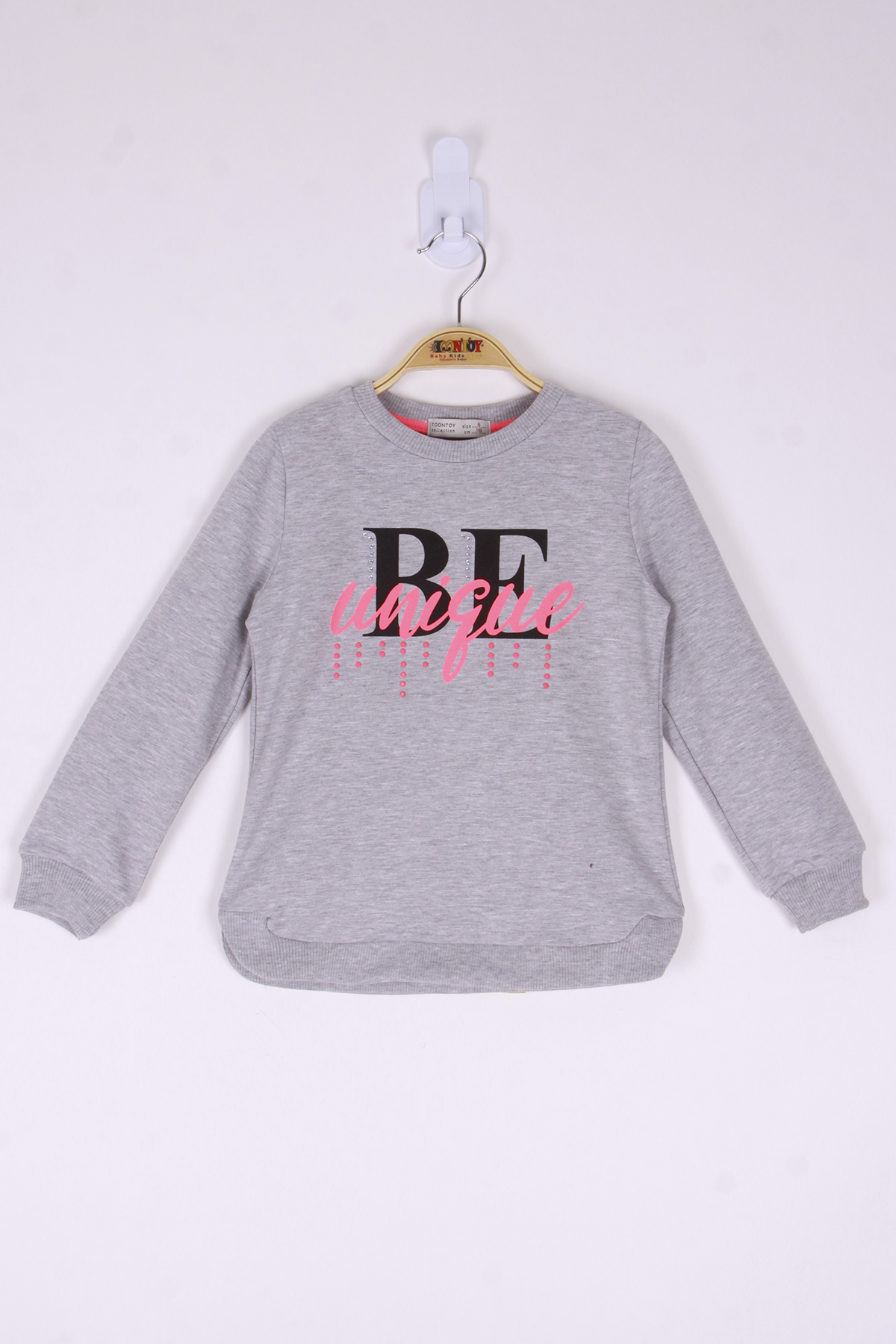 Toontoy Kız Çocuk Be Baskılı Sweatshirt