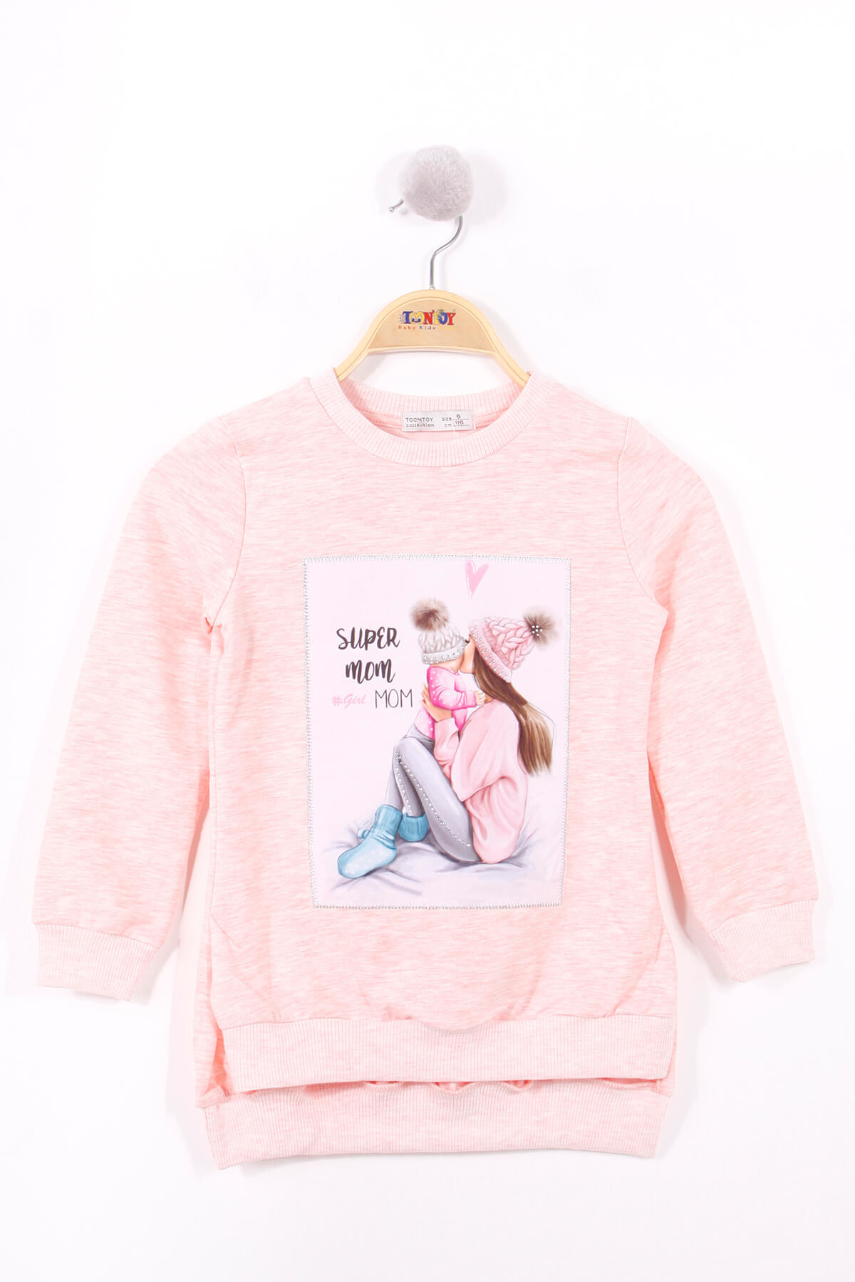 Toontoy Kız Çocuk Anne Kız Baskılı Sweatshirt