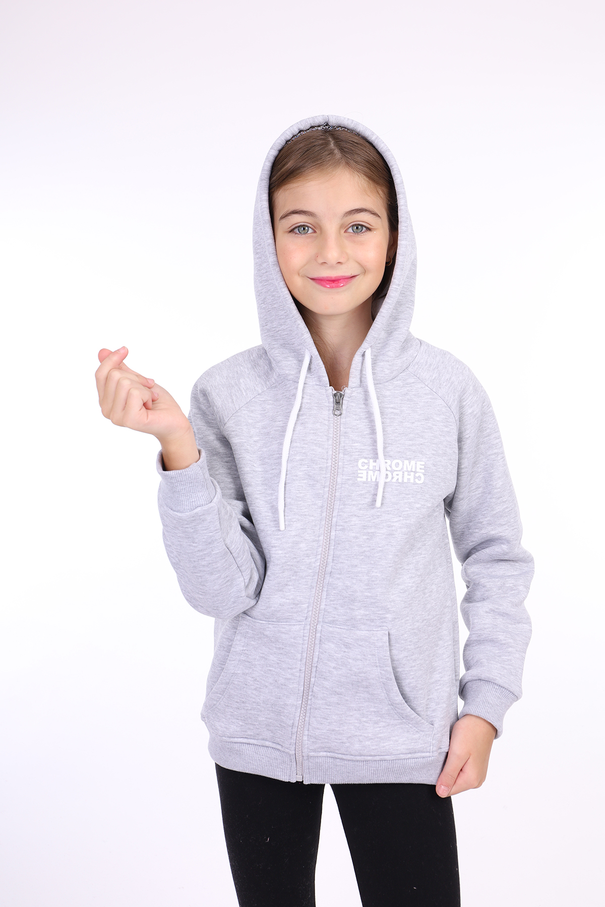 Toontoy  Kiz Çocuk Baskili Hirka