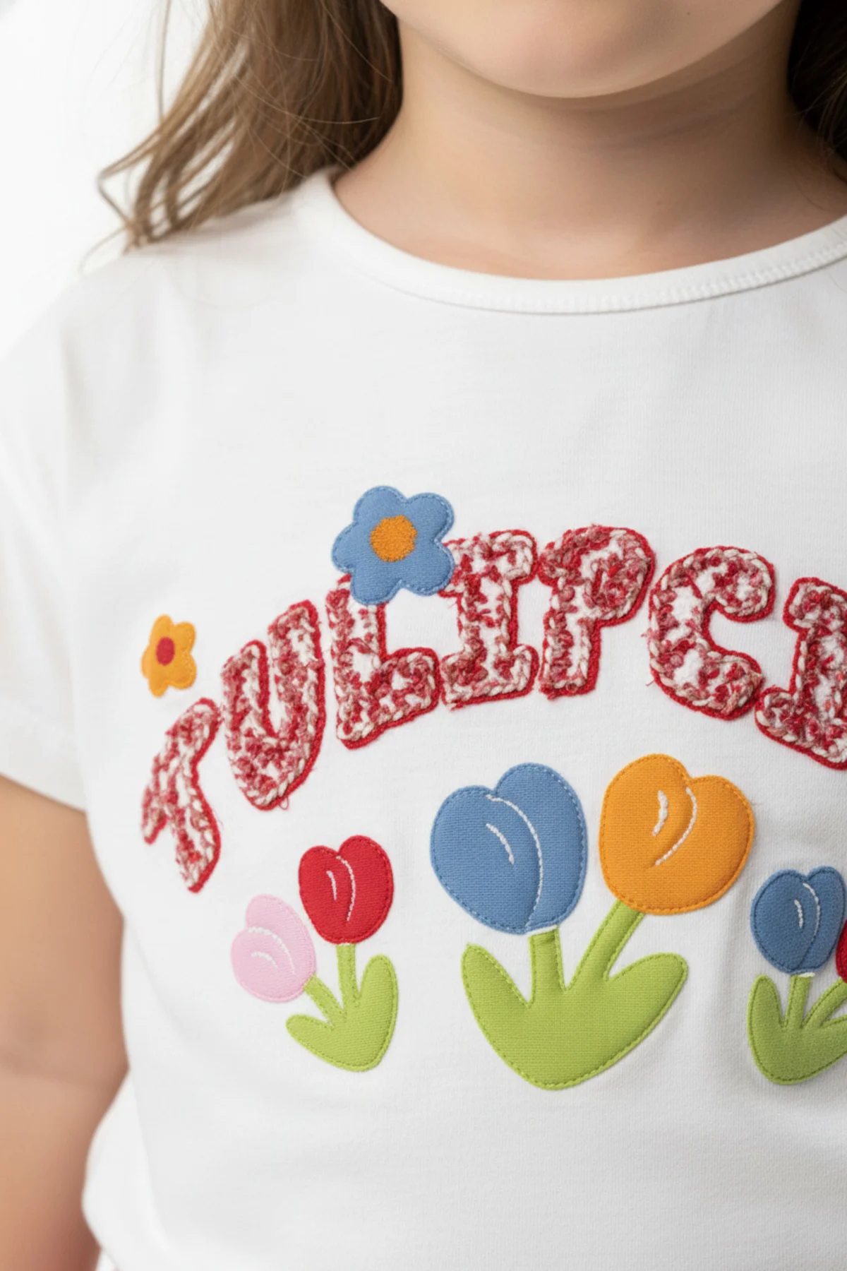 Toontoy Kız Çocuk 2'li  Şortlu Takım Bisiklet Yaka Kısa Kollu Bas