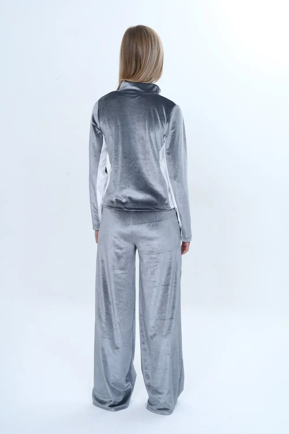 Toontoy Kız Çocuk 2'li Takım Fermuarlı Kapüşonlu Cepli Sweatshirt