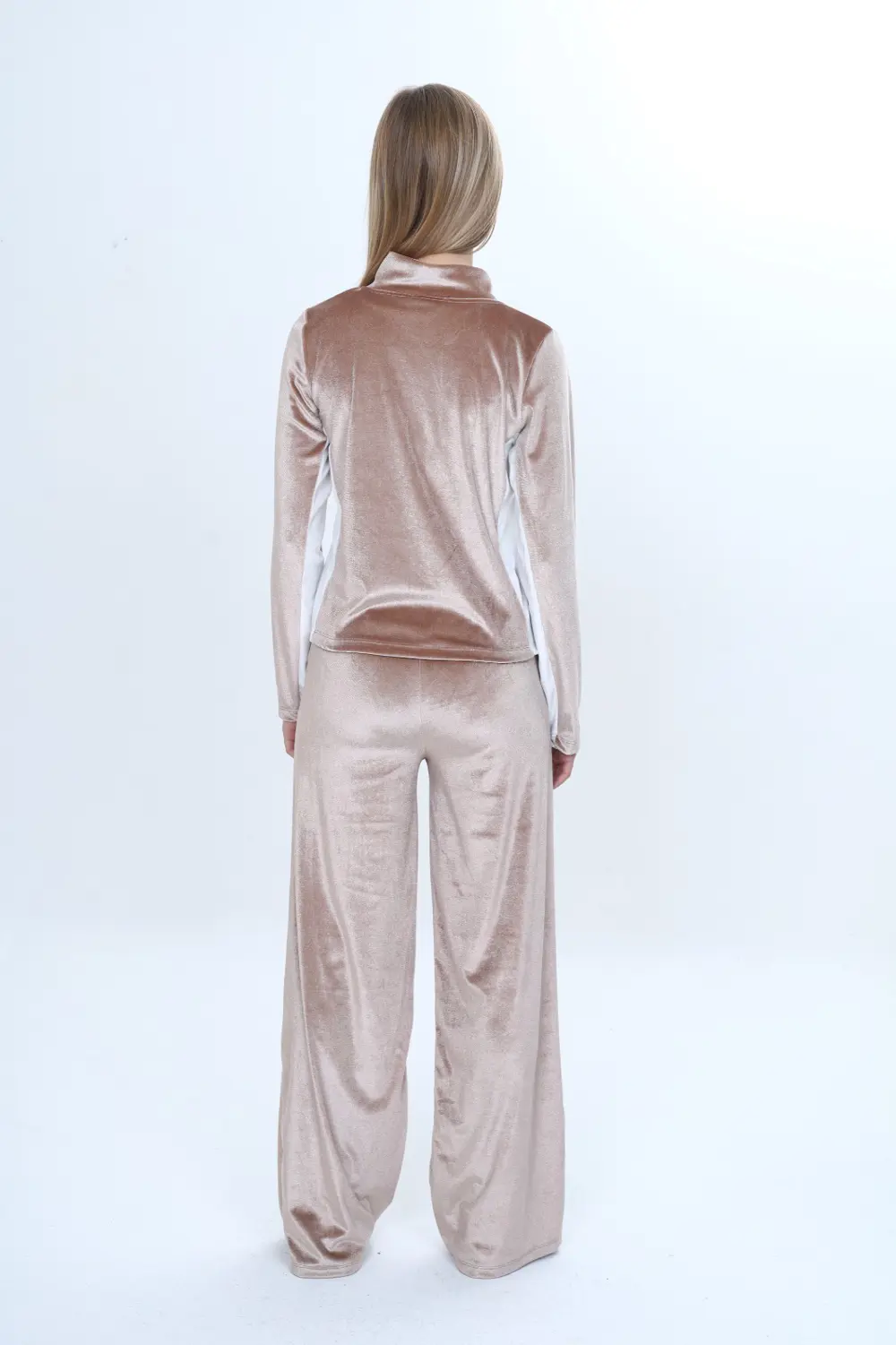 Toontoy Kız Çocuk 2'li Takım Fermuarlı Kapüşonlu Cepli Sweatshirt