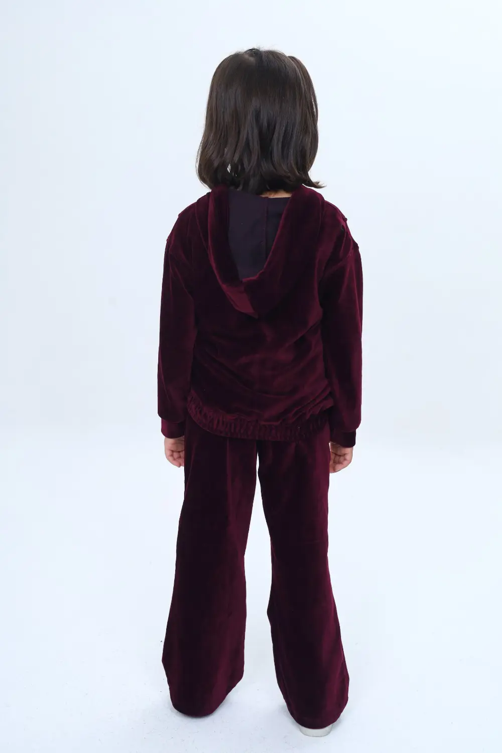 Toontoy Kız Çocuk 2'li Takım Kapüşonlu Fermuarlı Cepli Sweatshirt