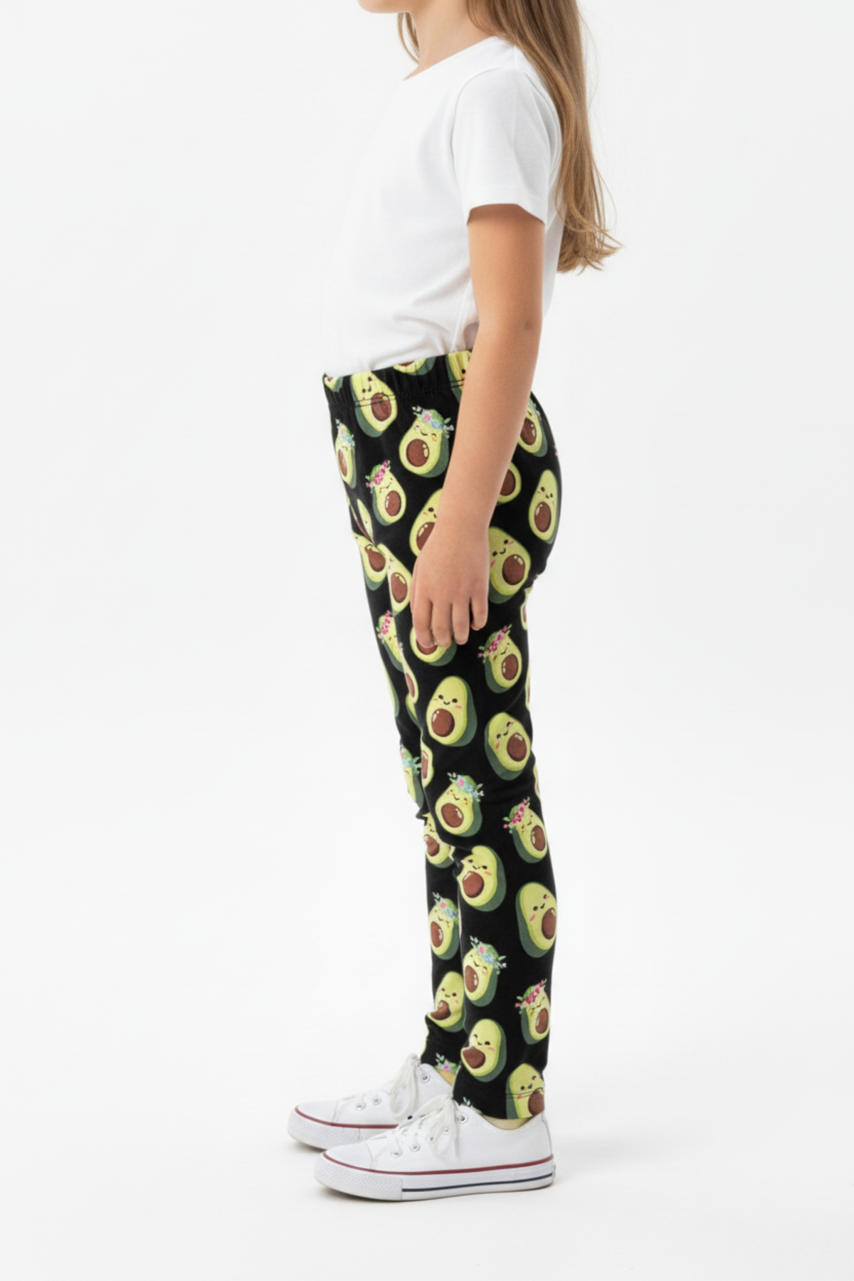 Toontoy Kız Çocuk Baskılı Yüksek Bel Basic Tayt