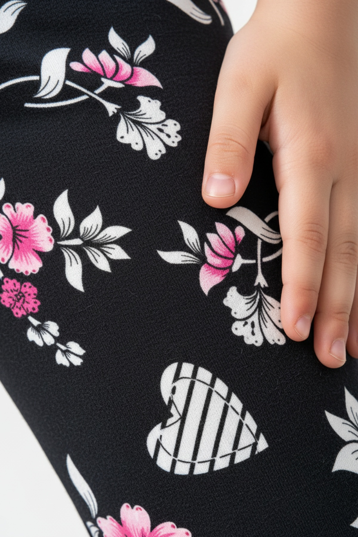 Toontoy Kız Çocuk Baskılı Yüksek Bel Basic Tayt