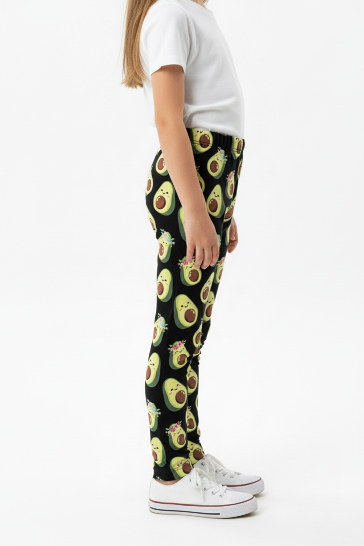 Toontoy Kız Çocuk Baskılı Yüksek Bel Basic Tayt