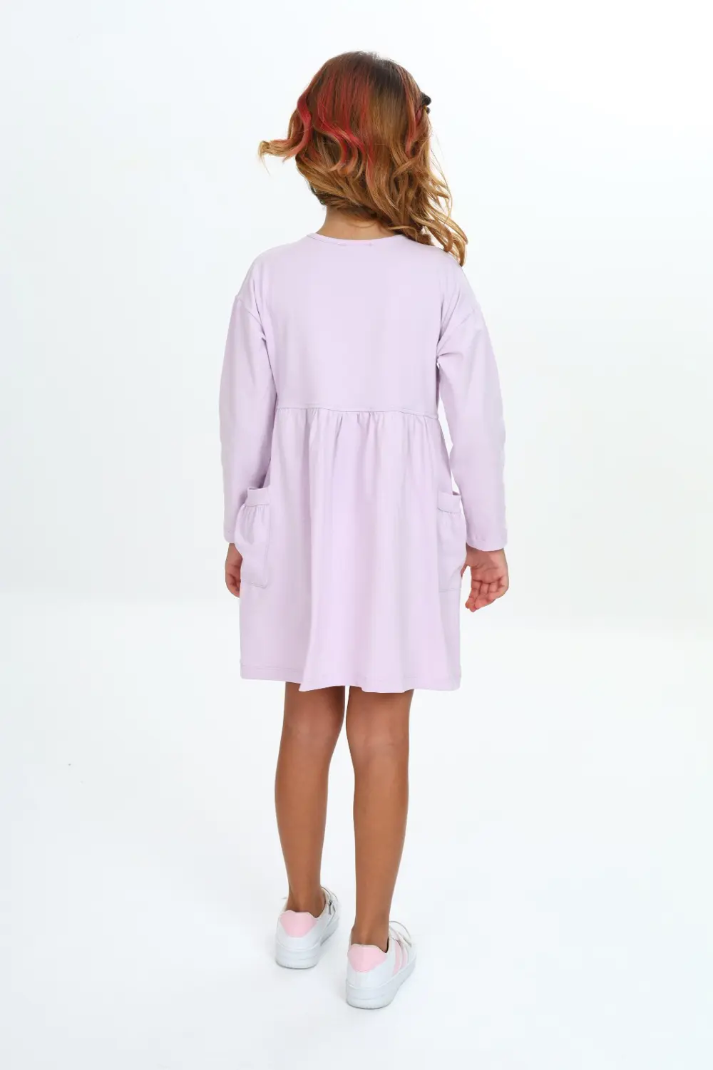 Toontoy Kız Çocuk Baskılı Elbise