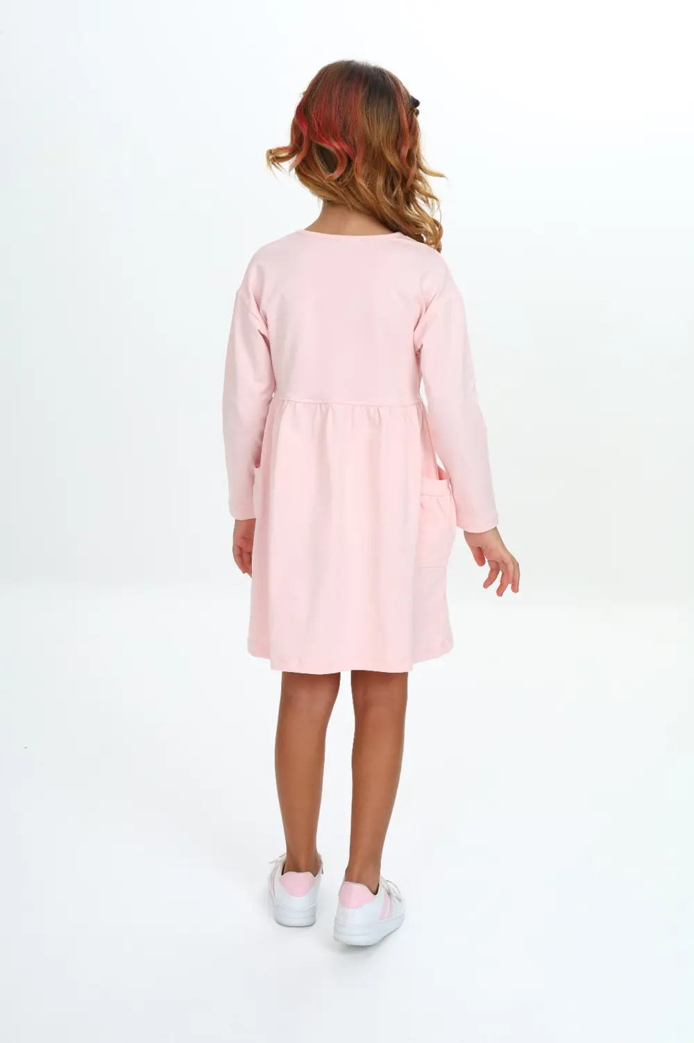 Toontoy Kız Çocuk Baskılı Elbise