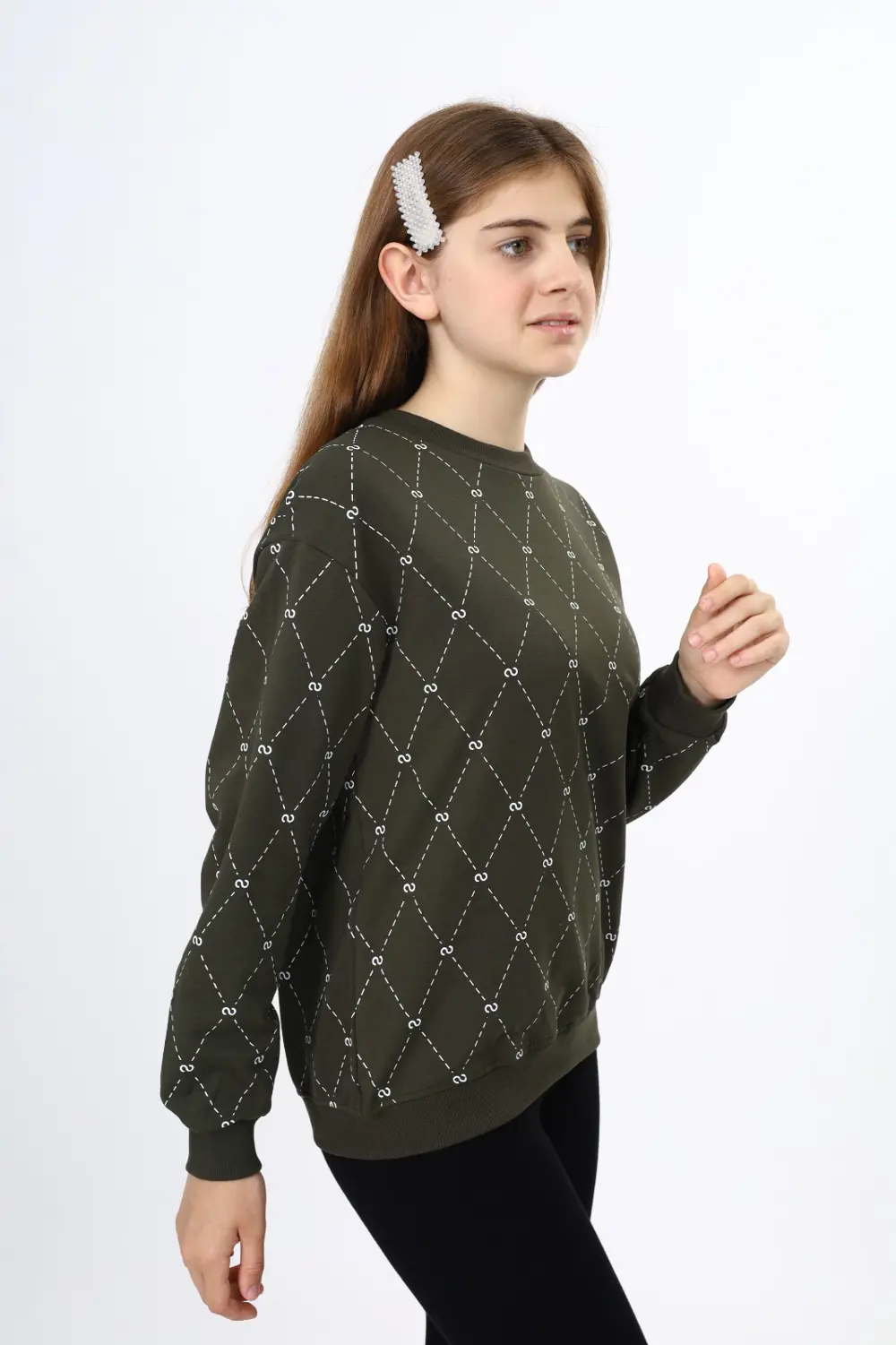 Toontoy Kız Çocuk Baskılı Sweatshirt