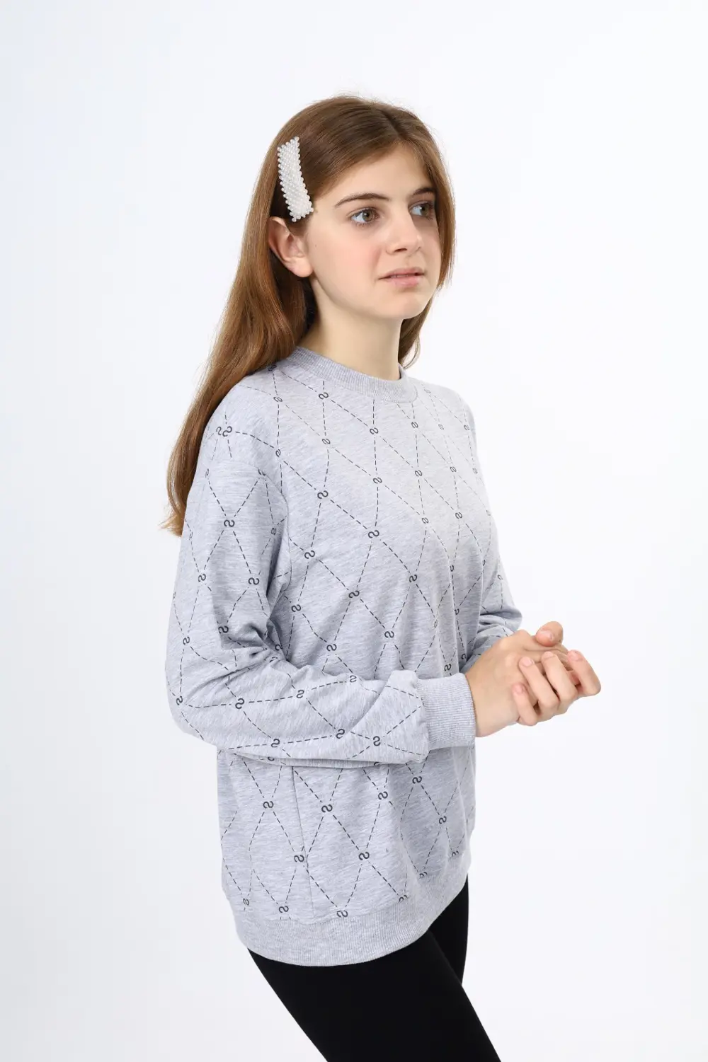 Toontoy Kız Çocuk Baskılı Sweatshirt