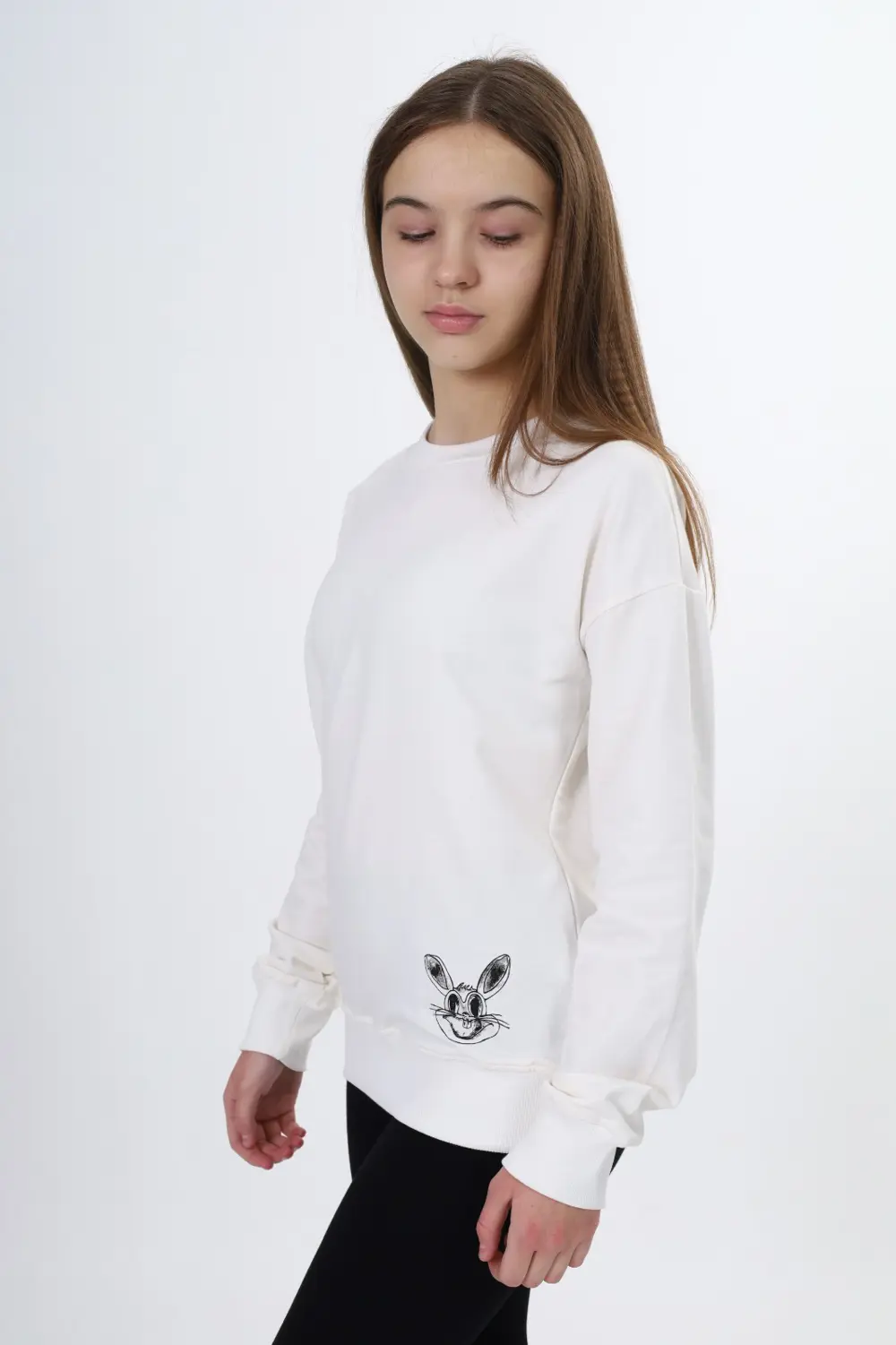 Toontoy Kız Çocuk Baskılı Sweatshirt