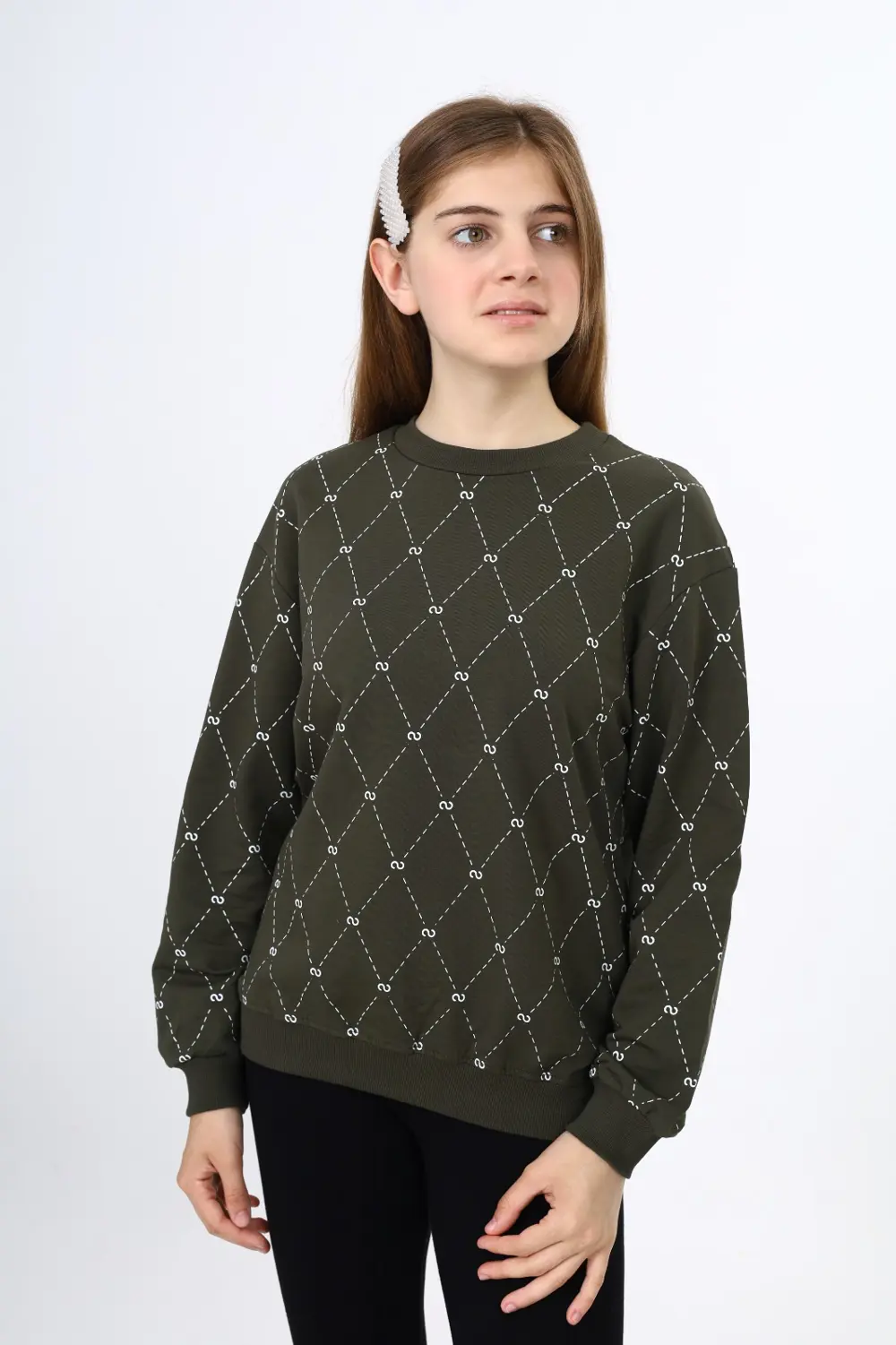 Toontoy Kız Çocuk Baskılı Sweatshirt