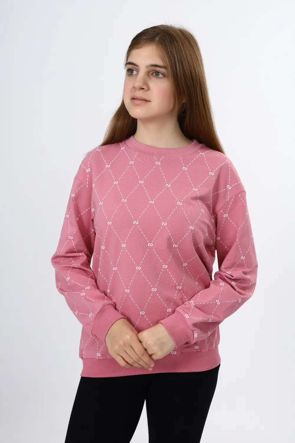 Toontoy Kız Çocuk Baskılı Sweatshirt