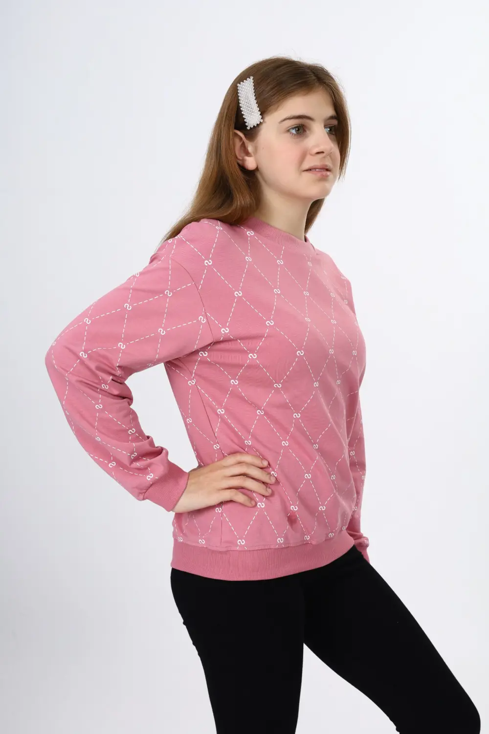 Toontoy Kız Çocuk Baskılı Sweatshirt