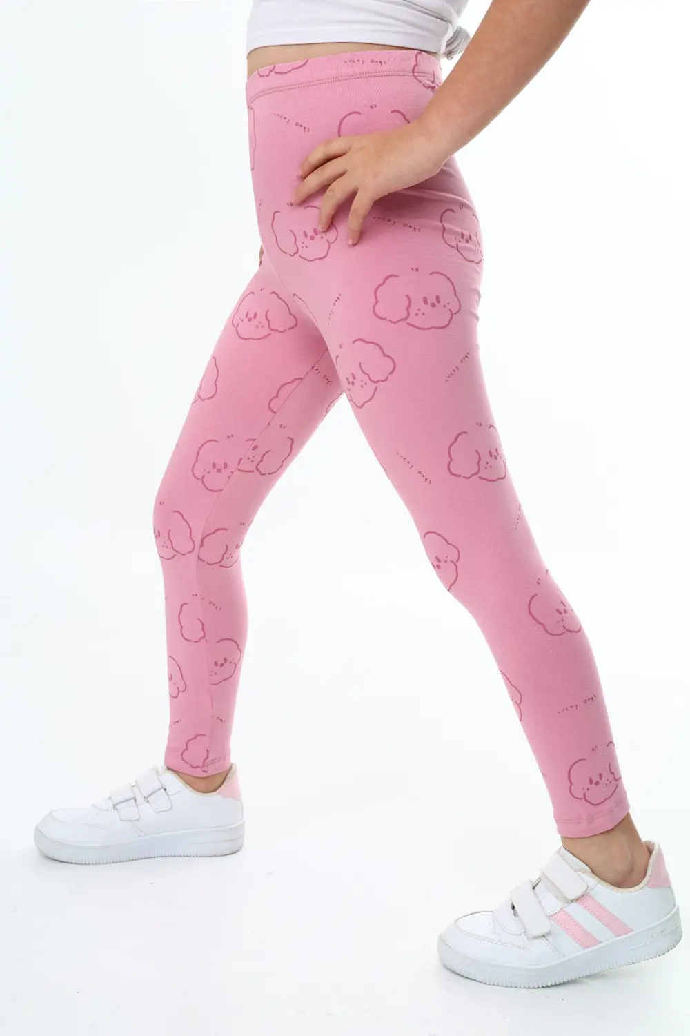 Toontoy Kız Çocuk Baskılı Tayt