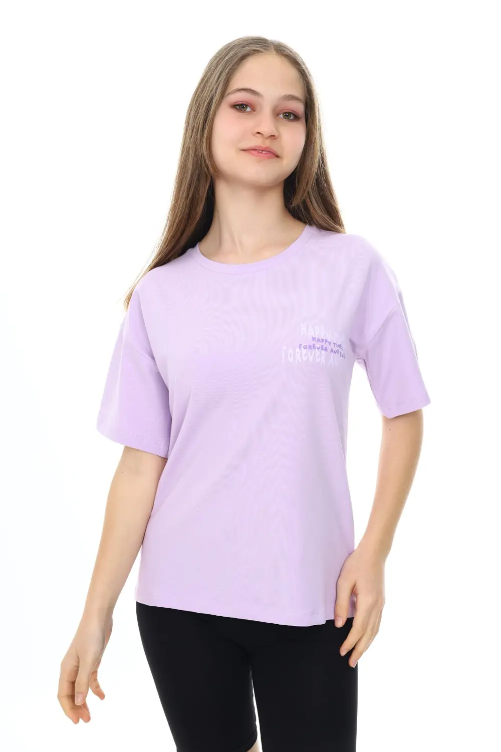 Toontoy Kız Çocuk Baskılı Tişört