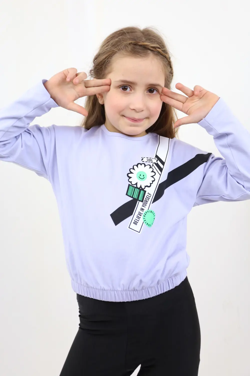 Toontoy Kız Çocuk Baskılı Tişört