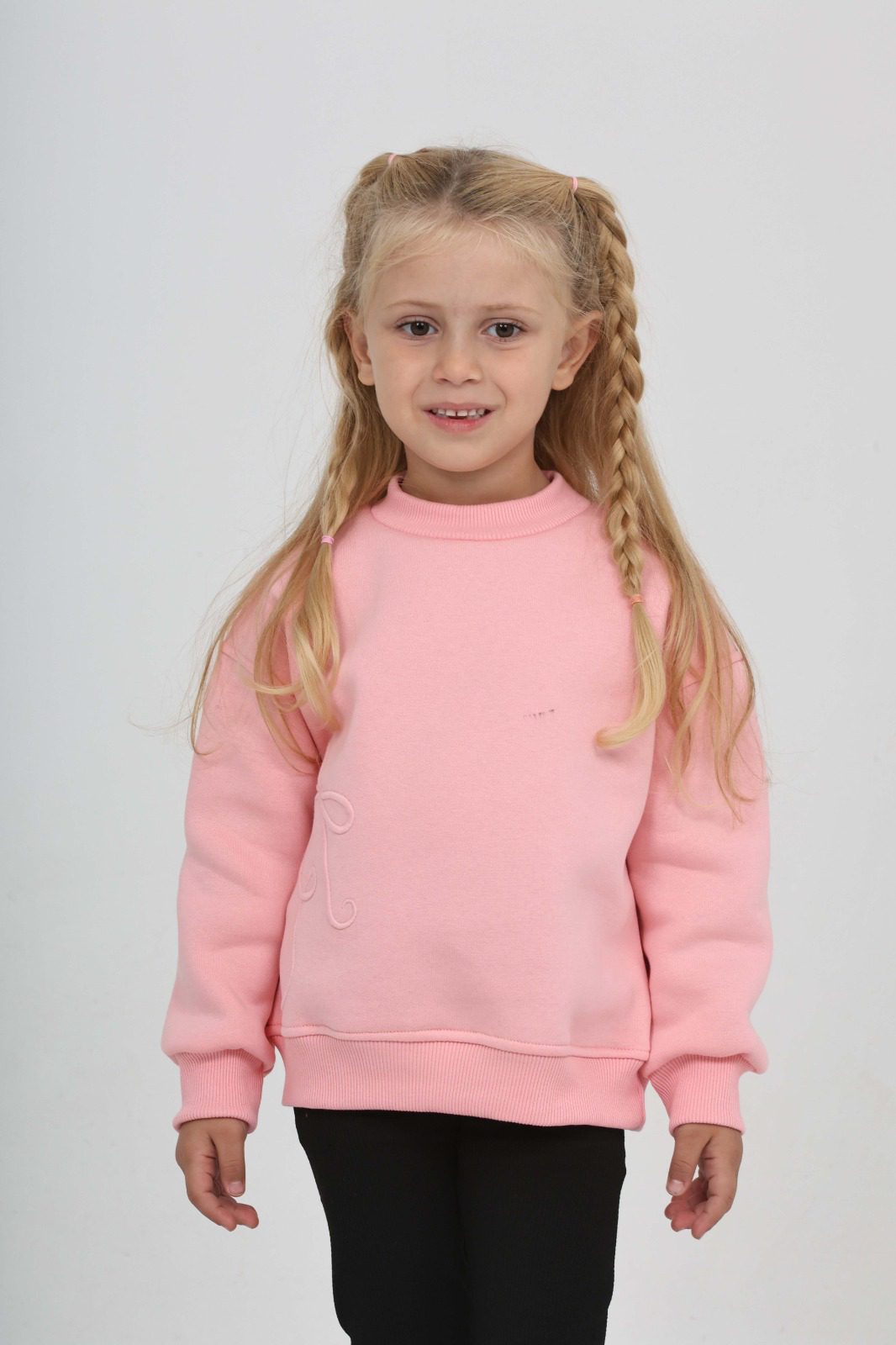 Toontoy Kız Çocuk Eva Fiyonk Nakışlı Sweatshırt