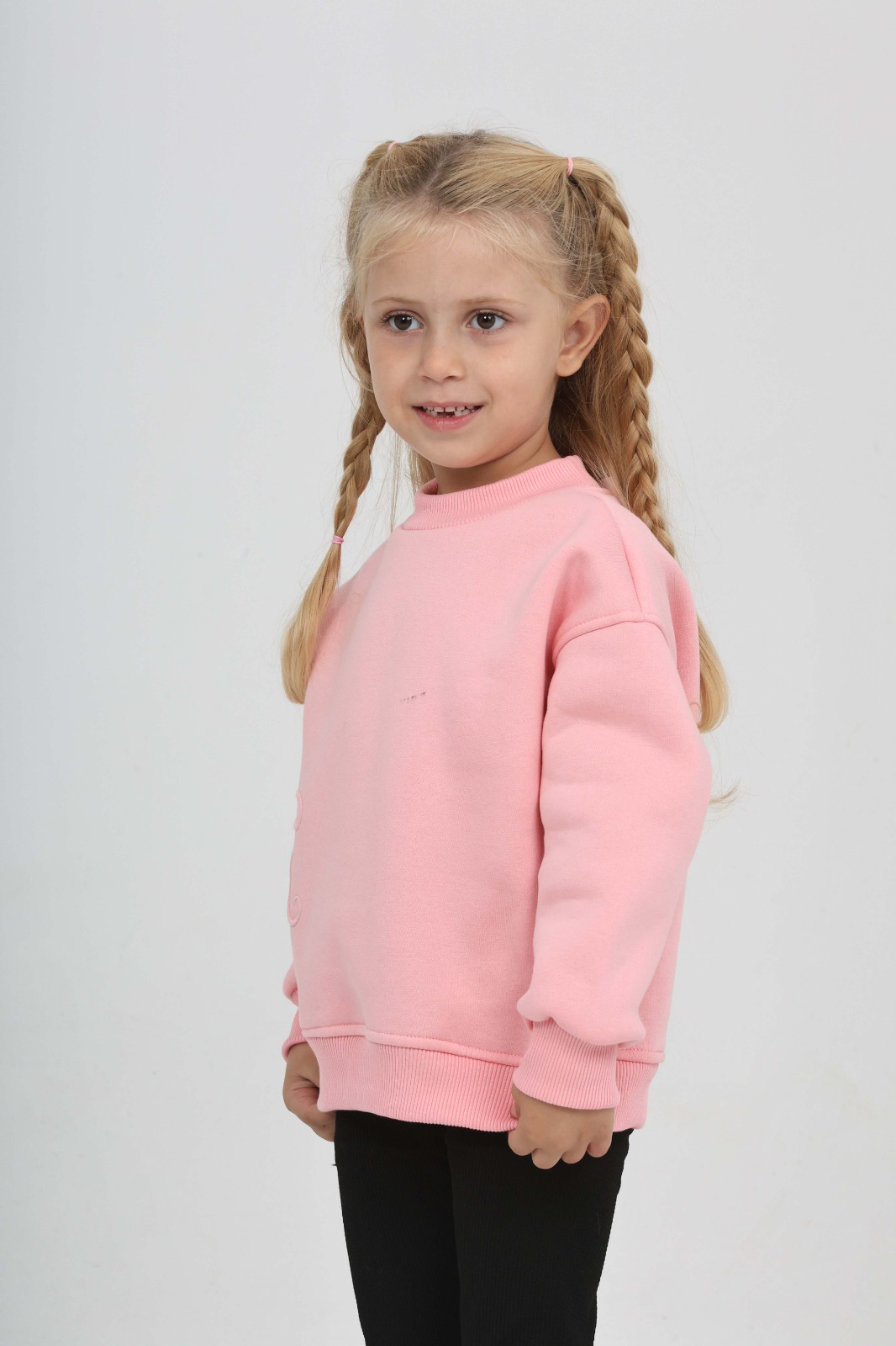 Toontoy Kız Çocuk Eva Fiyonk Nakışlı Sweatshırt