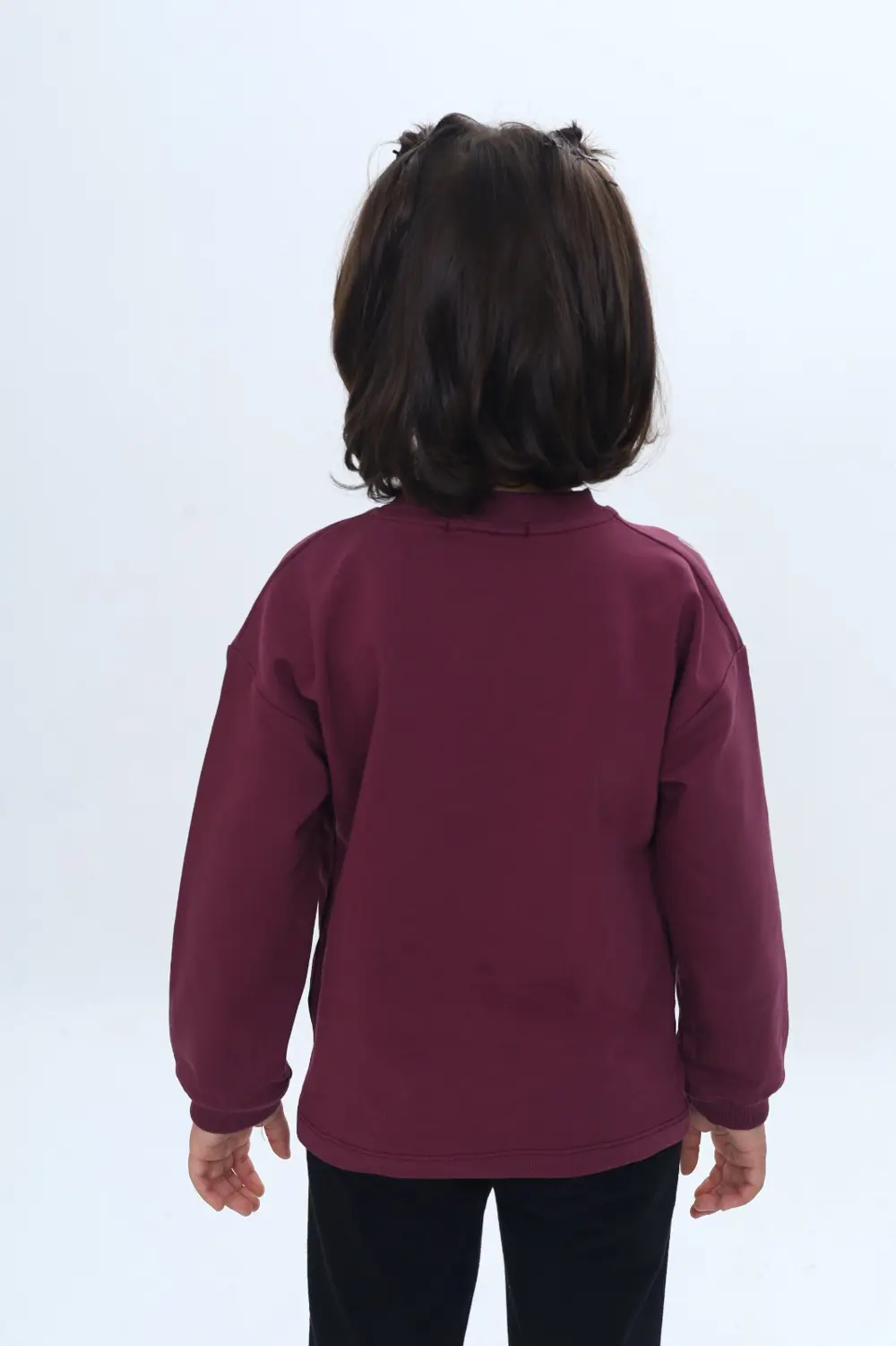 Toontoy Kız Çocuk Fiyonk Kabaran Baskılı Sweatshirt