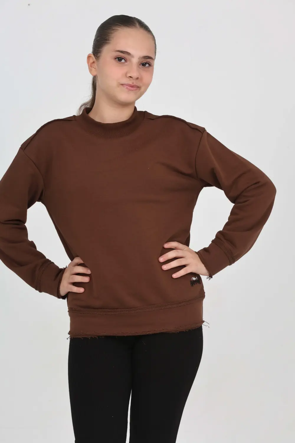 Toontoy Kız Çocuk Happen Nakışlı Sweatshırt