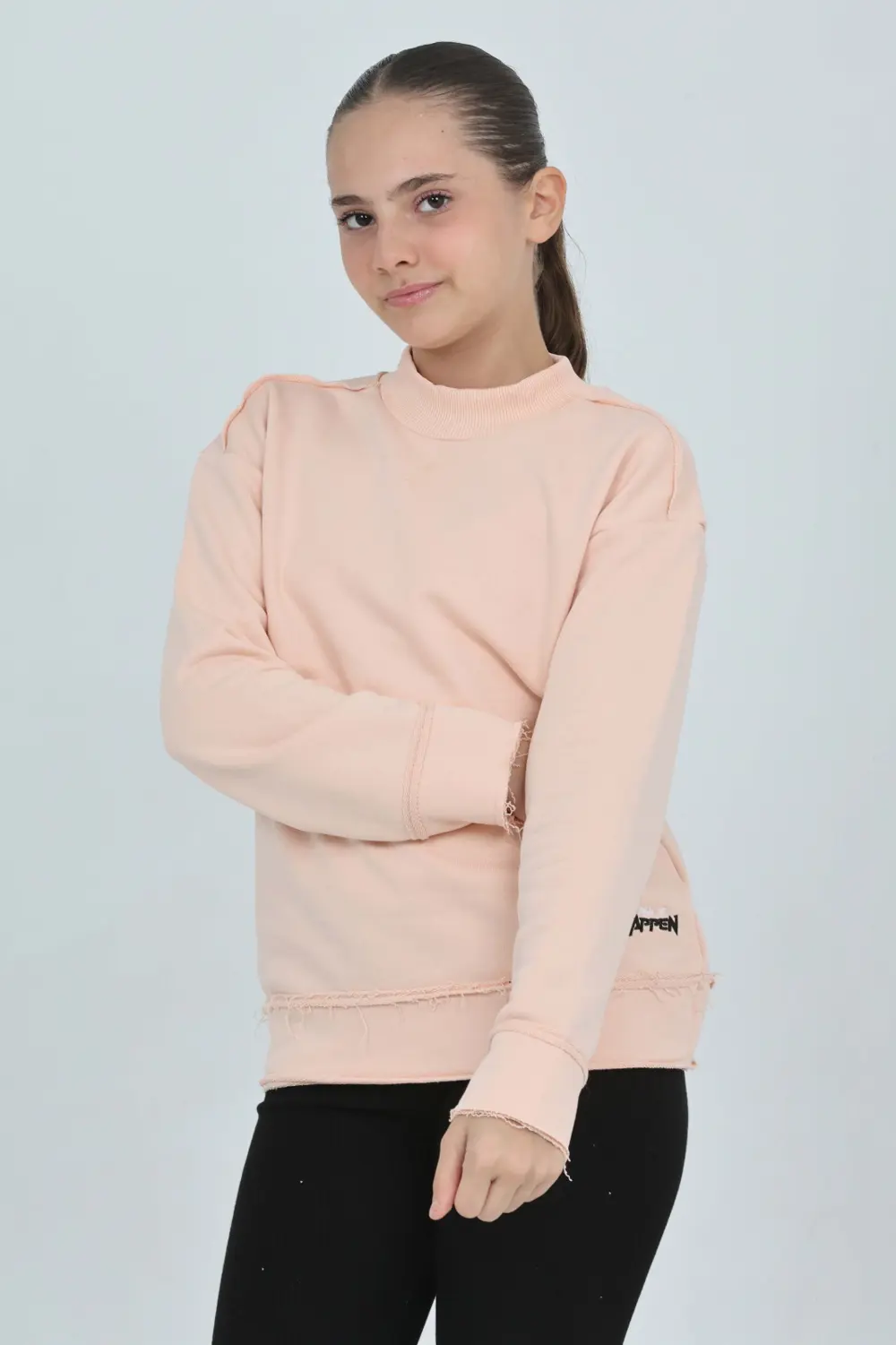 Toontoy Kız Çocuk Happen Nakışlı Sweatshırt