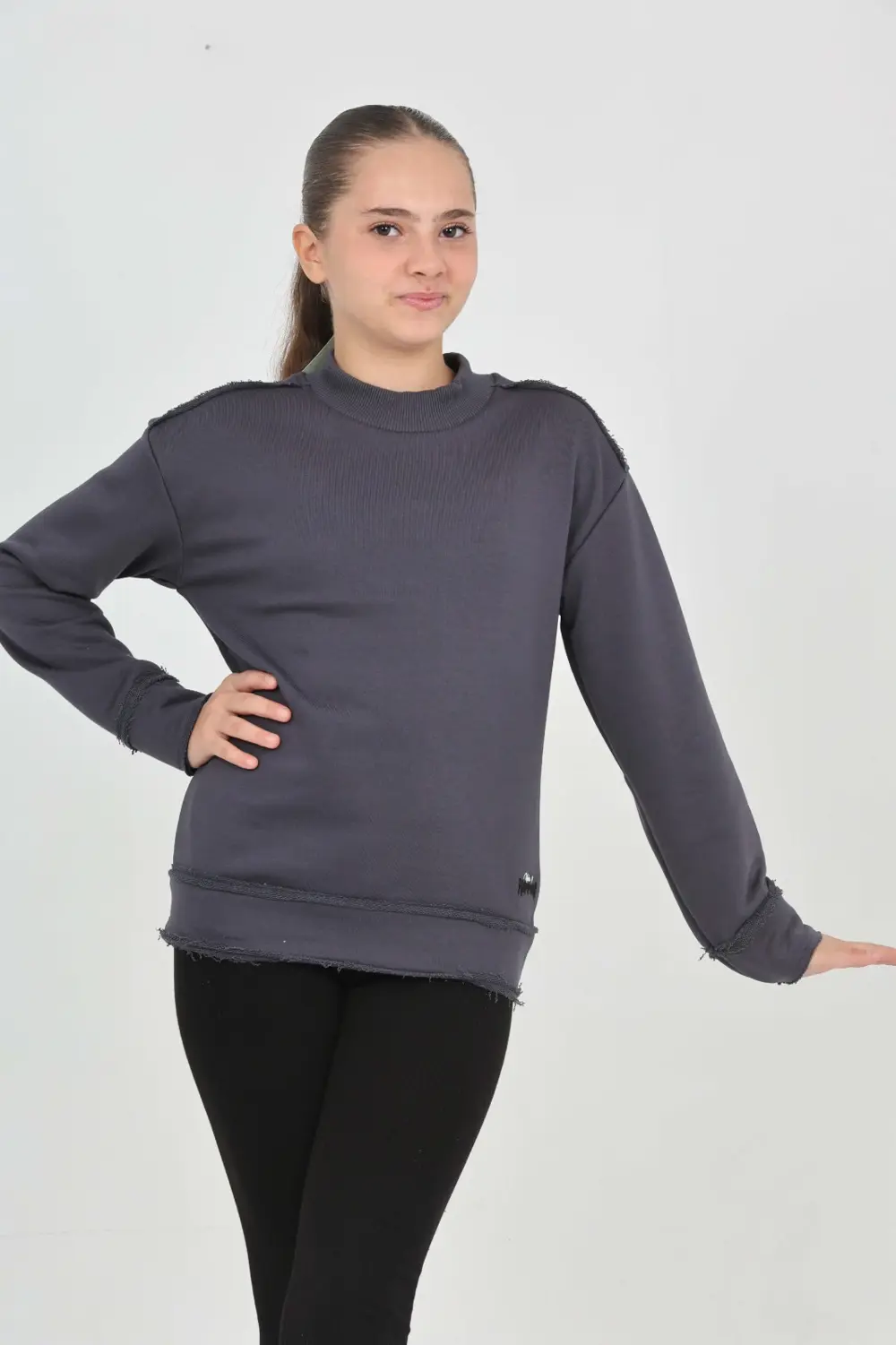 Toontoy Kız Çocuk Happen Nakışlı Sweatshırt