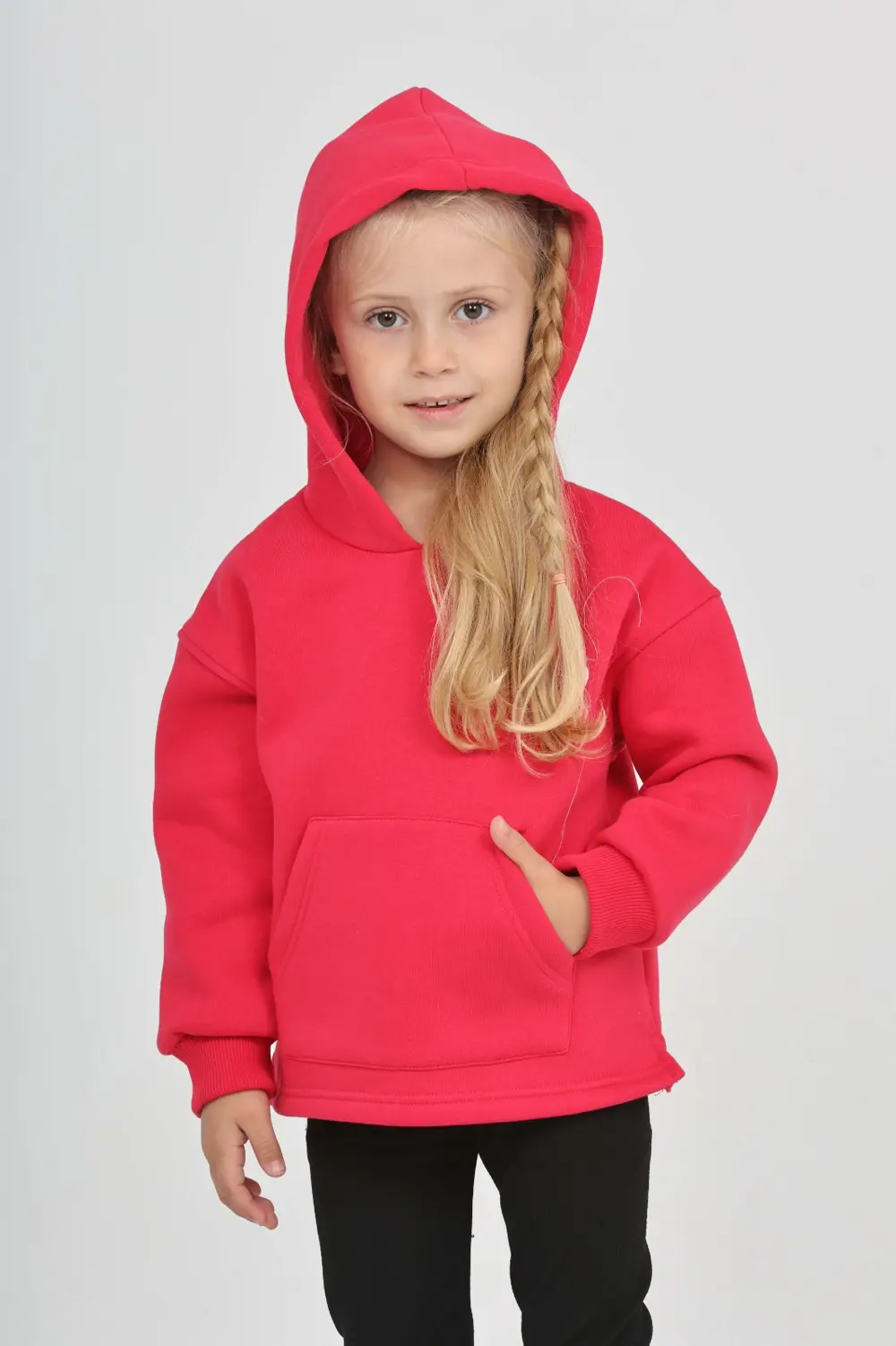 Toontoy Kız Çocuk Kalp Baskılı Sweatshırt